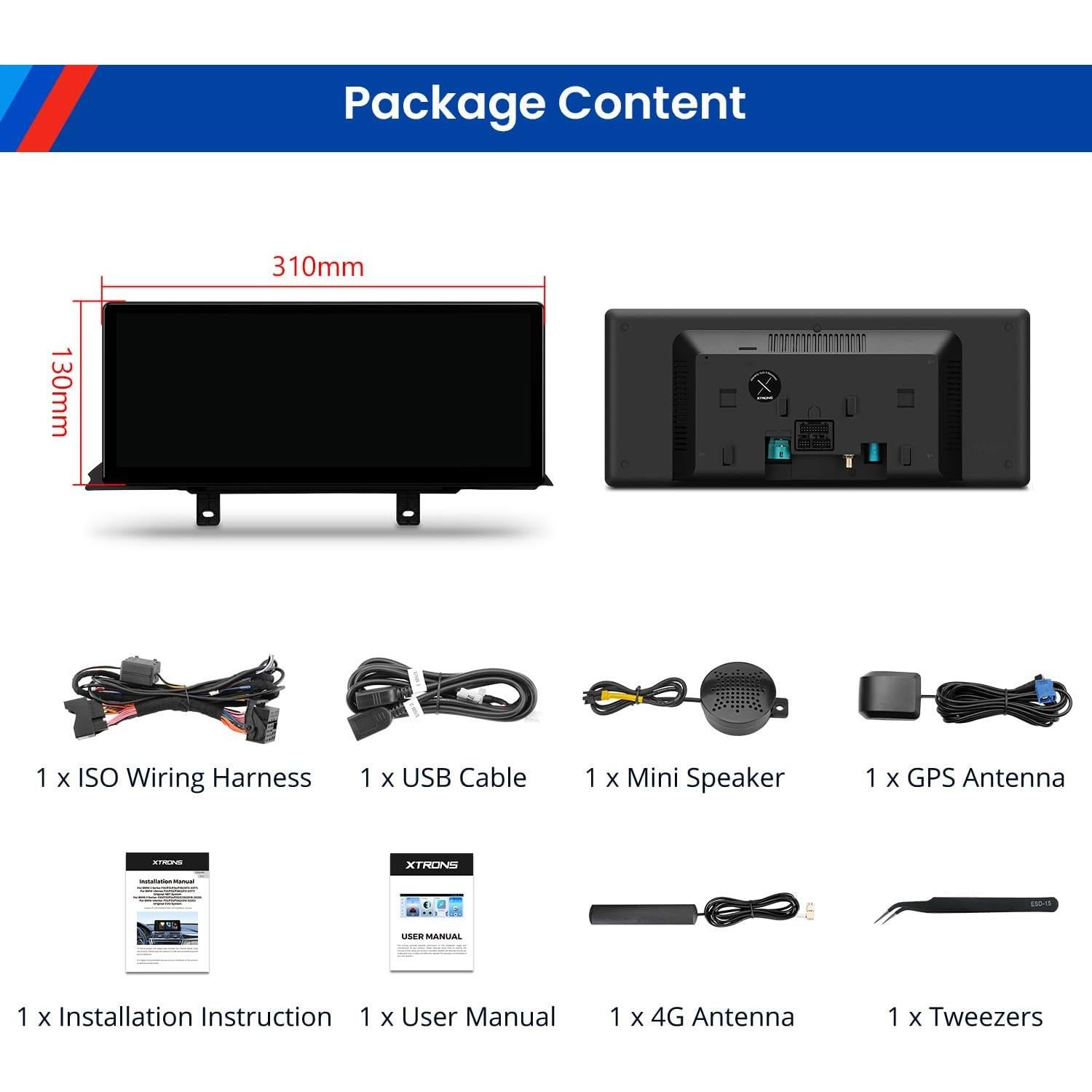 Estéreo de Coche XTRONS Qualcomm 685 12.3" 2K GPS CarPlay