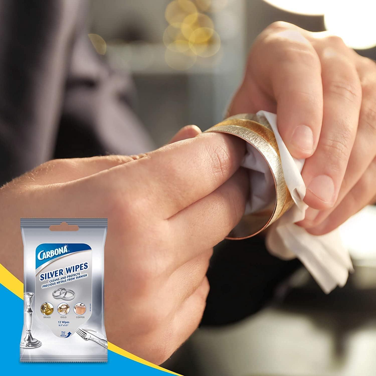 Toallitas Limpiadoras Carbona Silver | 12 Toallitas