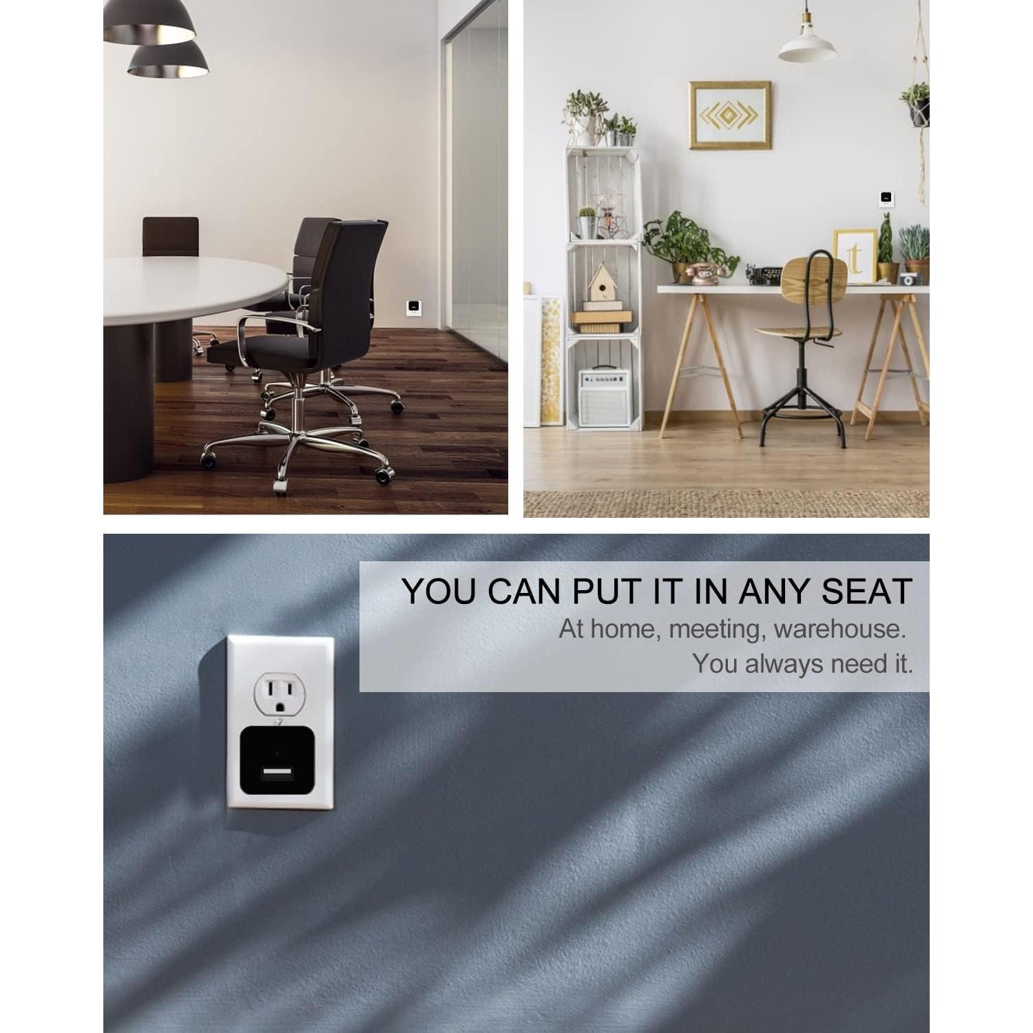 Cámara Oculta Cargador USB isekurity 1080P Detección Movimiento