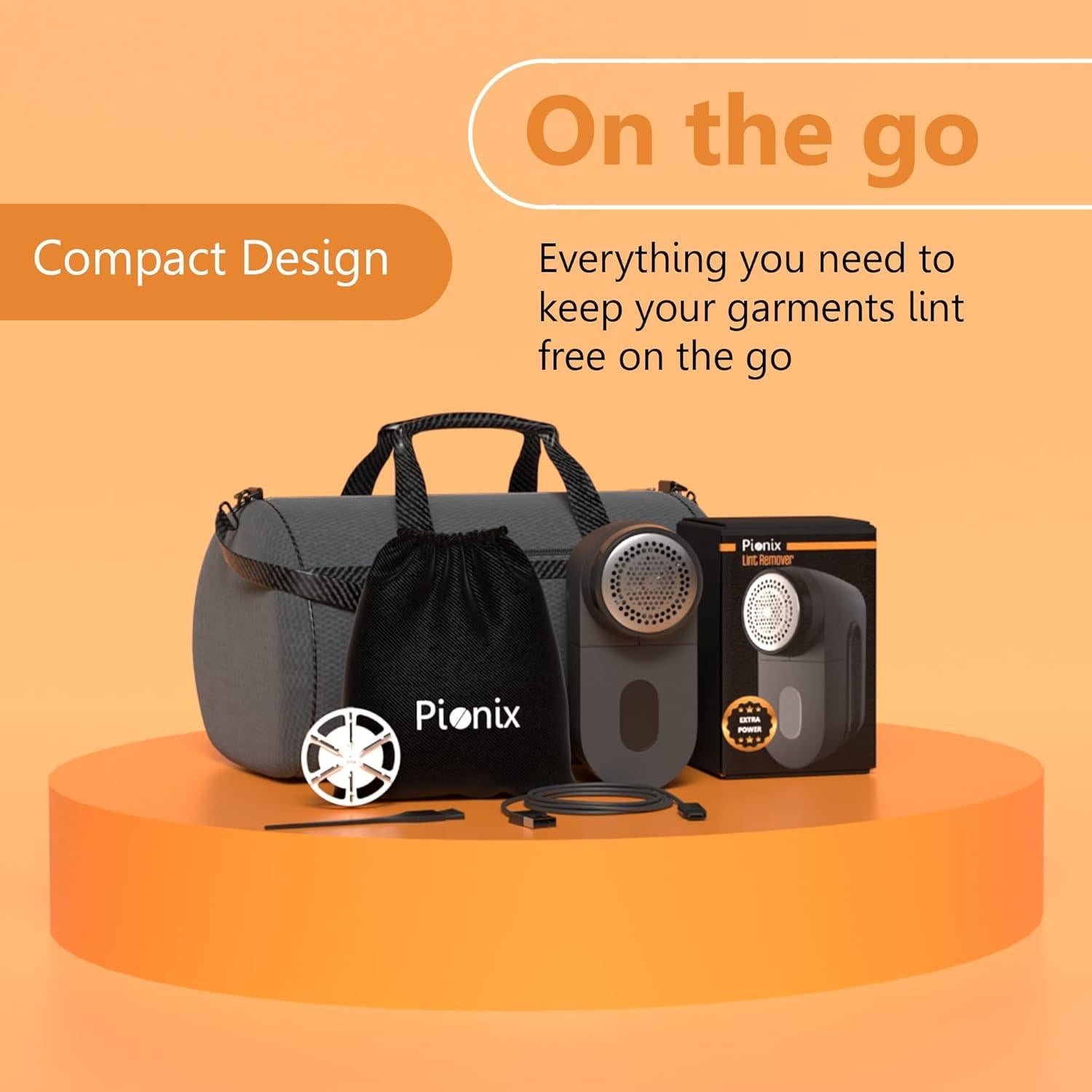 Afeitadora de Tela Pionix FB1618 Recargable 2000mAh Negro