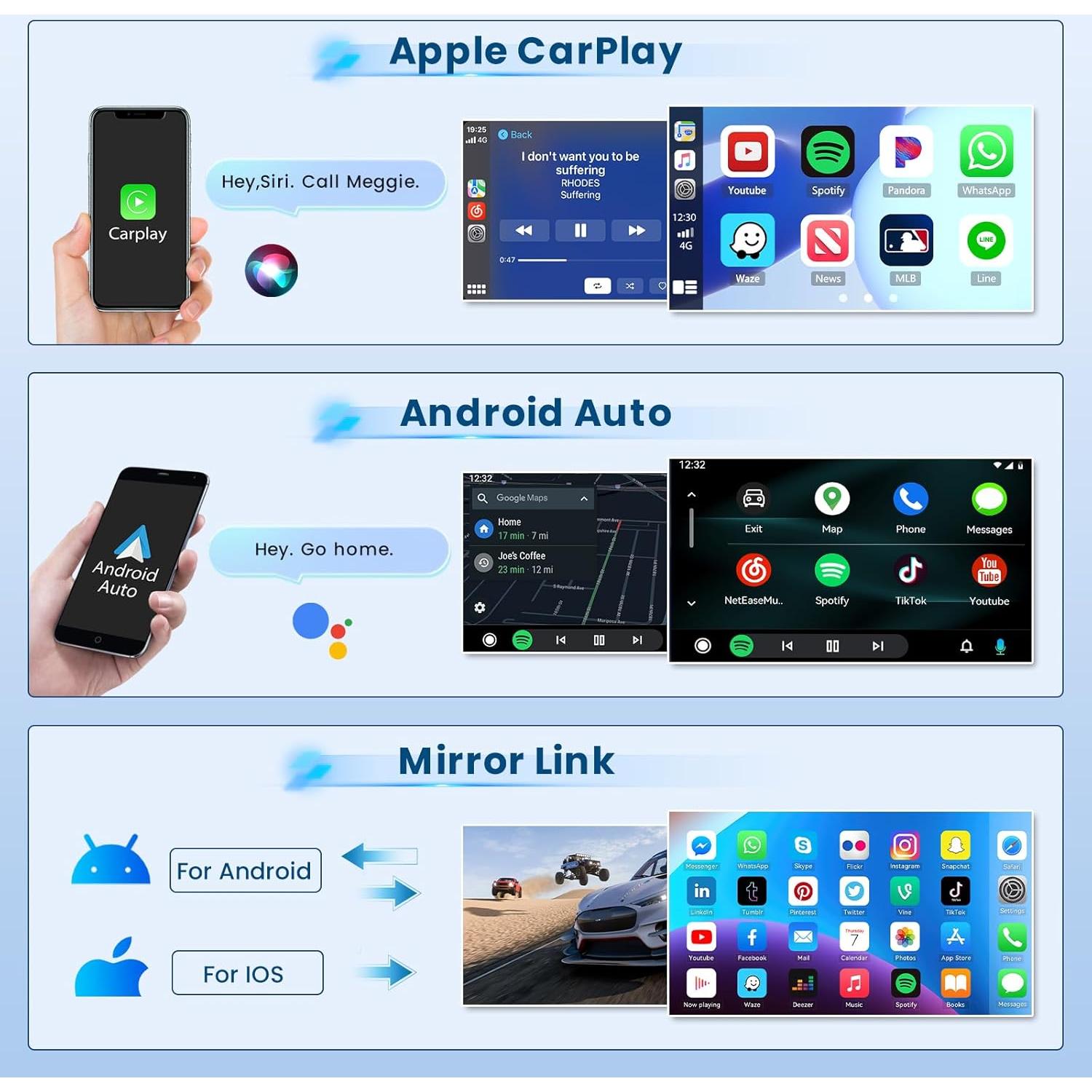 Estéreo de Coche Android 2+64G Inefala para Ford F-150 2008-2014