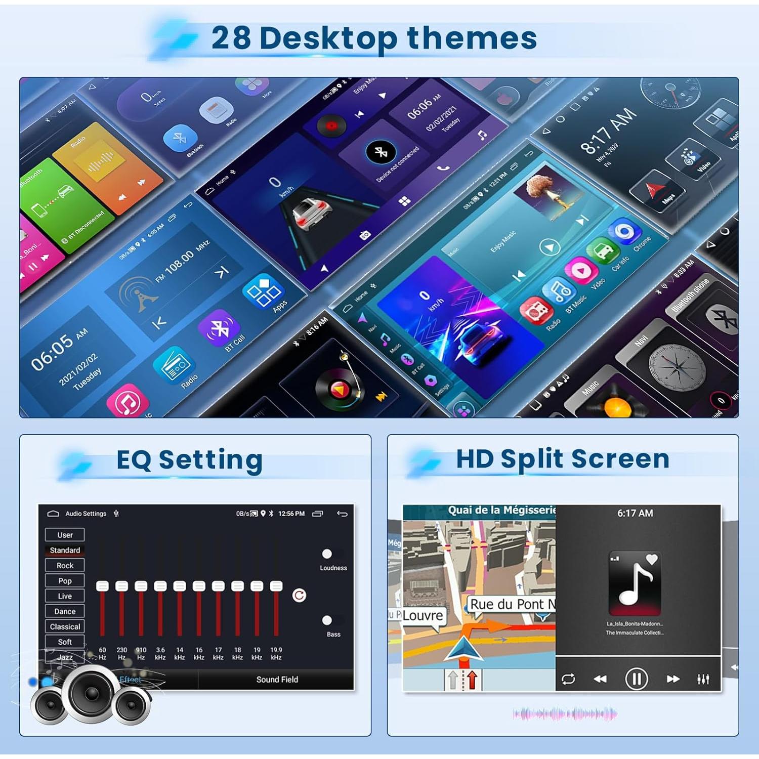 Estéreo de Coche Android 2+64G Inefala para Ford F-150 2008-2014