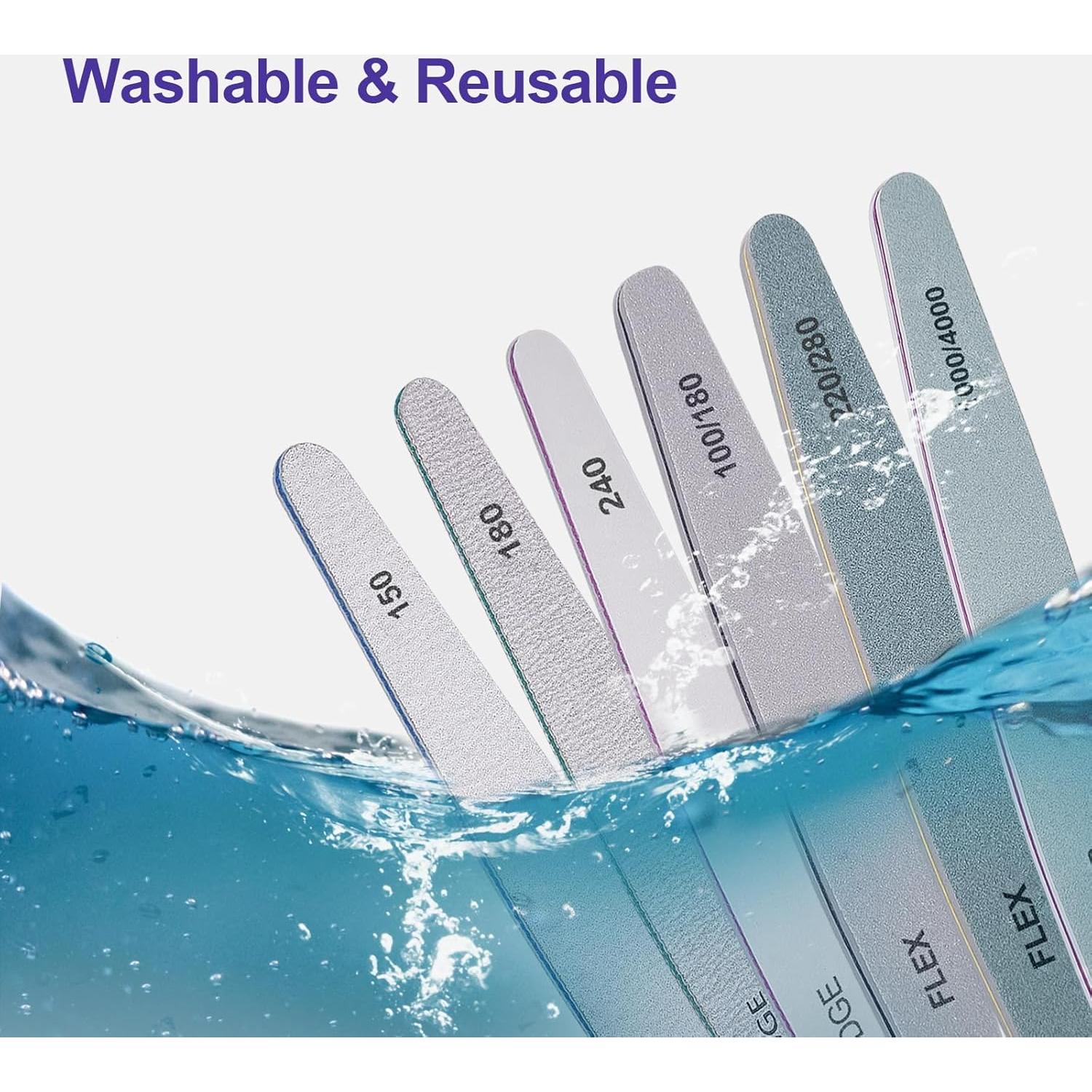 Kit Profesional de Lima y Pulidor de Uñas HomeyEra 6 Piezas