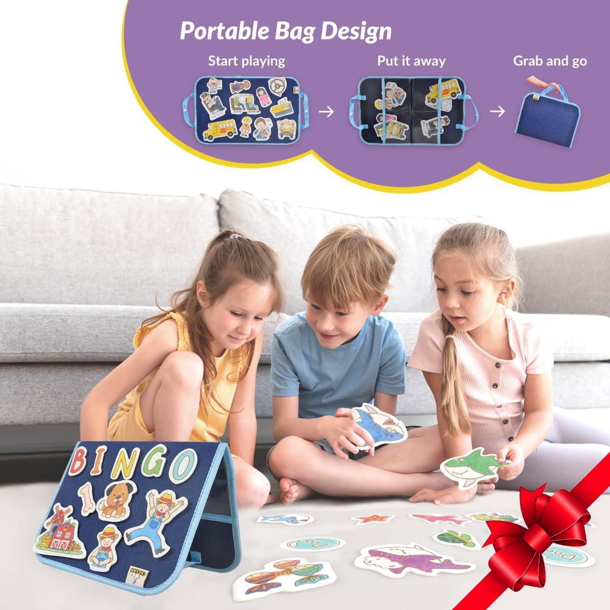 Tablero de Fieltro CHEFAN con Figuras Interactivas 30x22cm