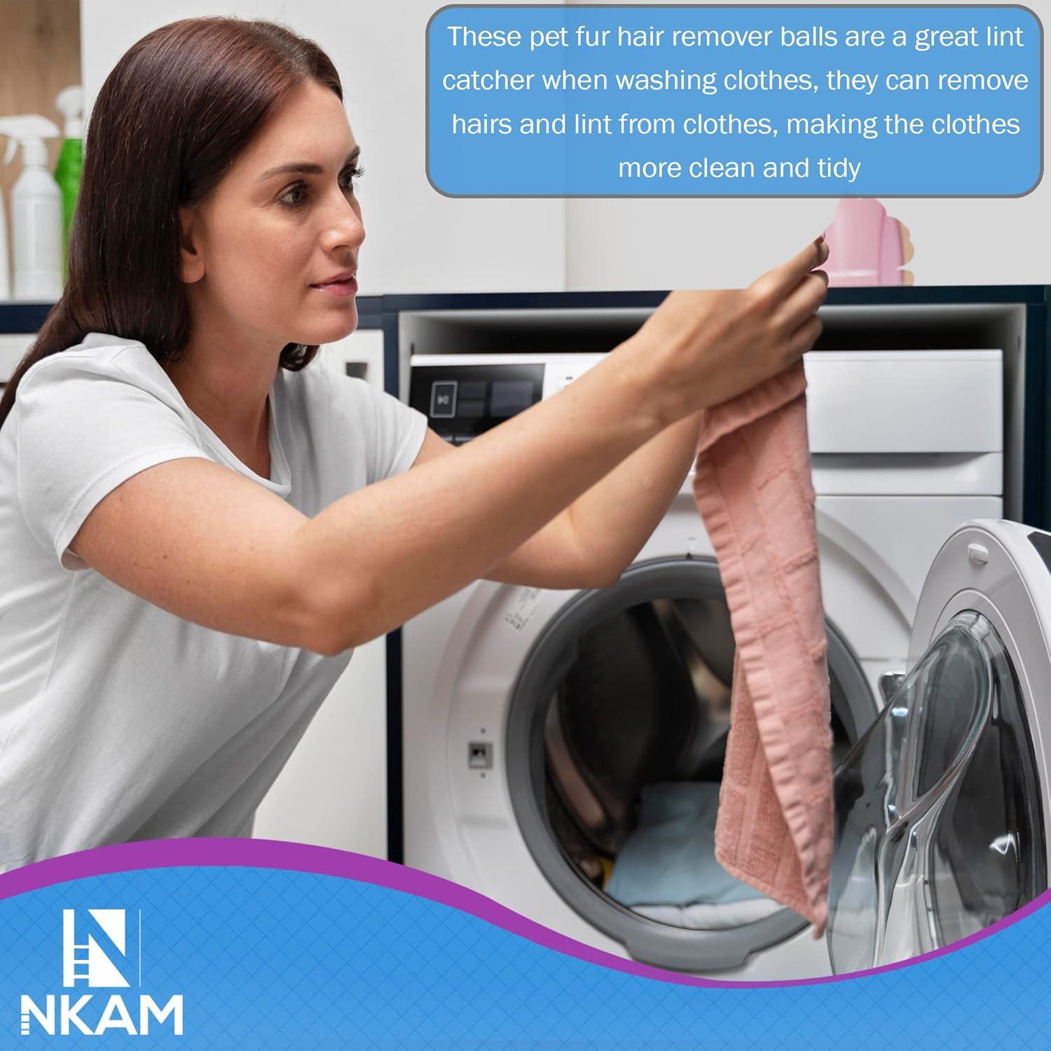 Removedor de Pelo de Mascota NKAM - 12 Bolas Reutilizables