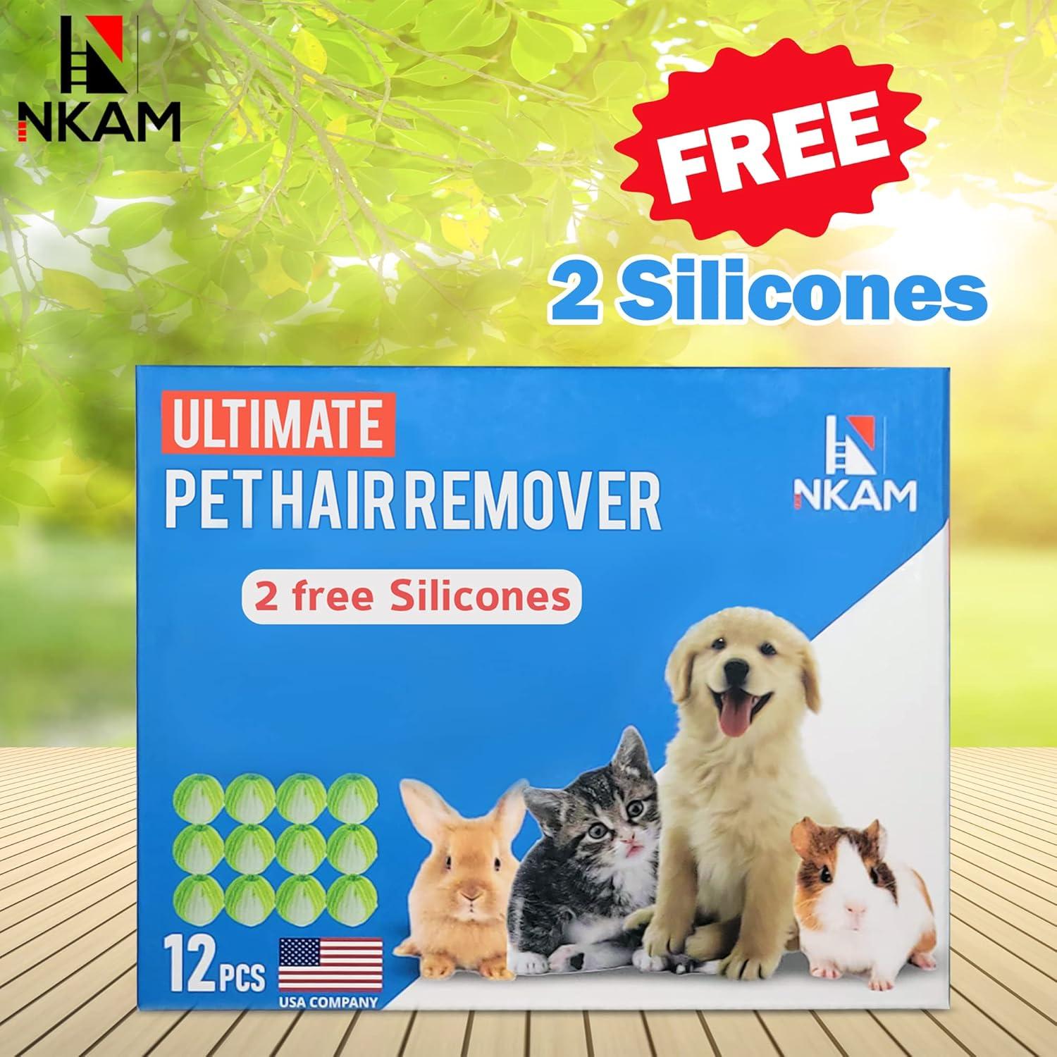 Removedor de Pelo de Mascota NKAM - 12 Bolas Reutilizables
