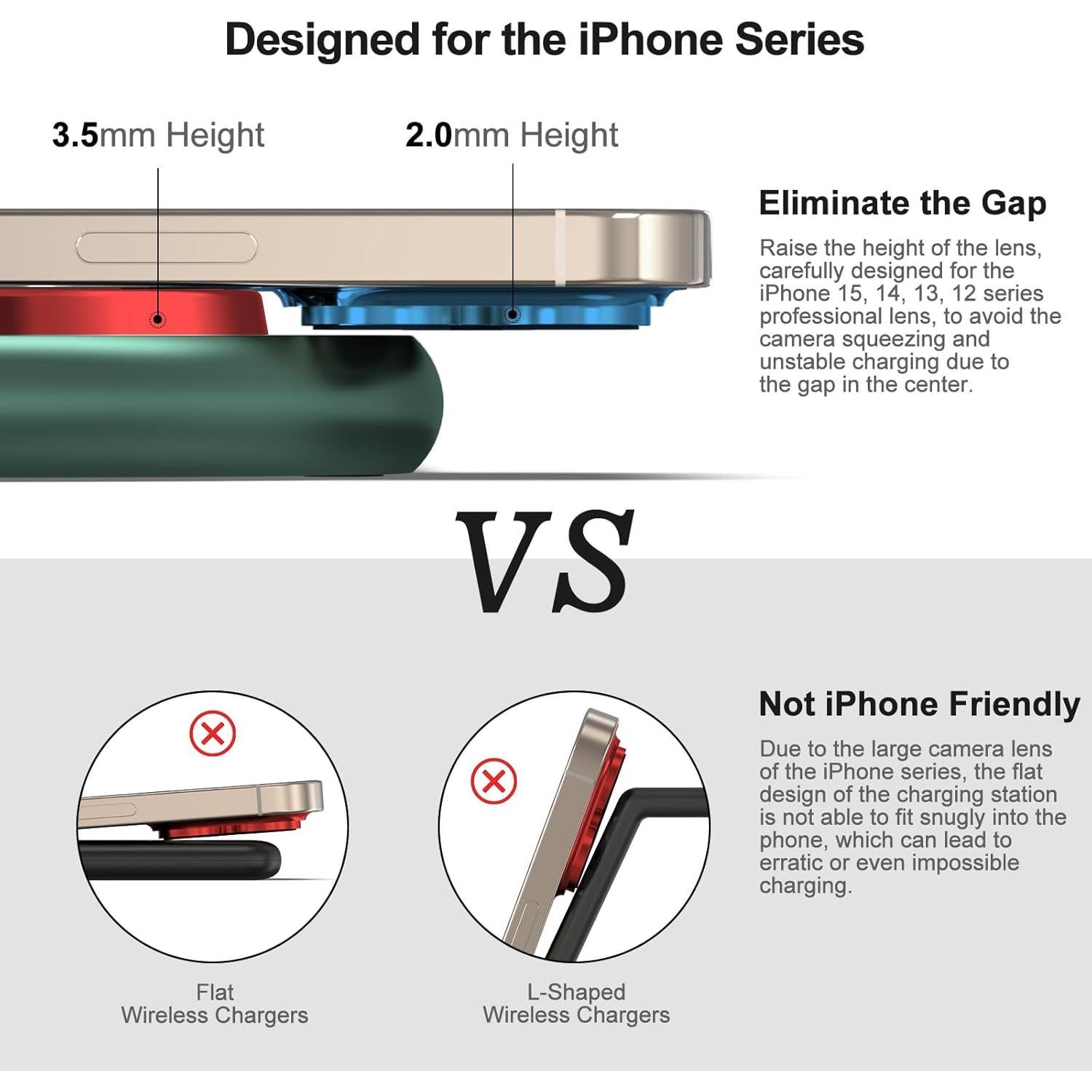 Estación de Carga 3 en 1 OKFlyman para iPhone, Apple Watch y AirPods