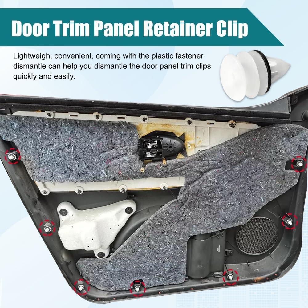 30 Clips de Retención de Panel de Puerta Nylon Lyxheth