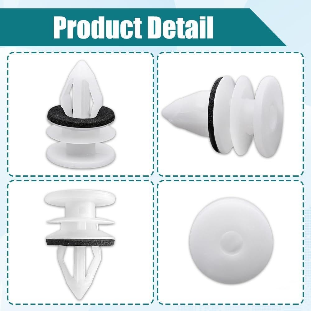 30 Clips de Retención de Panel de Puerta Nylon Lyxheth