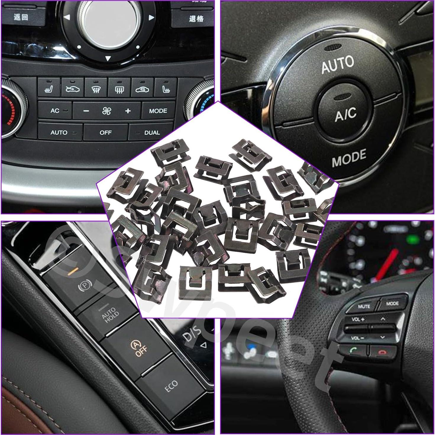 Kit 30 Clips U de Metal 10mm Swpeet para Panel de Auto