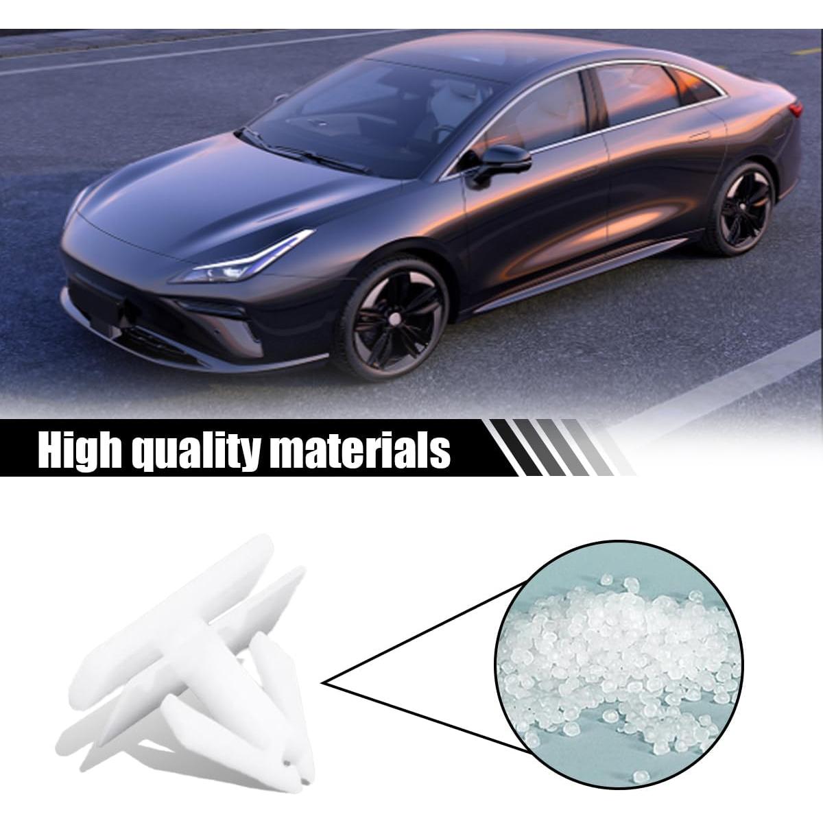 20 Clips de Remache JOYCOURT Nylon Blanco para Automóviles