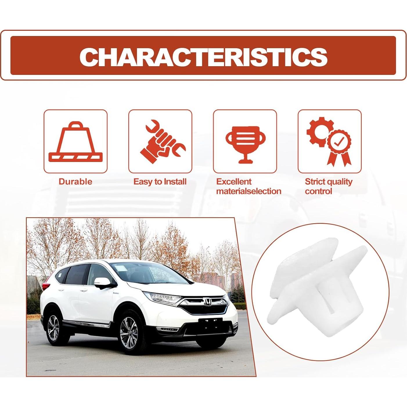 20 Clips de Sellado de Puerta Honda CR-V 2002-En TOPCNOEM