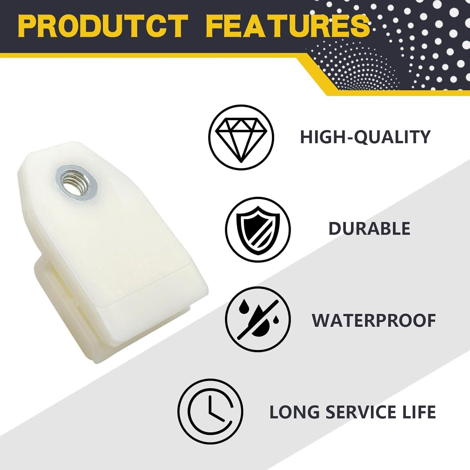 Clips de canal de vidrio SYudwen para Honda Civic y Accord (2 Pcs)