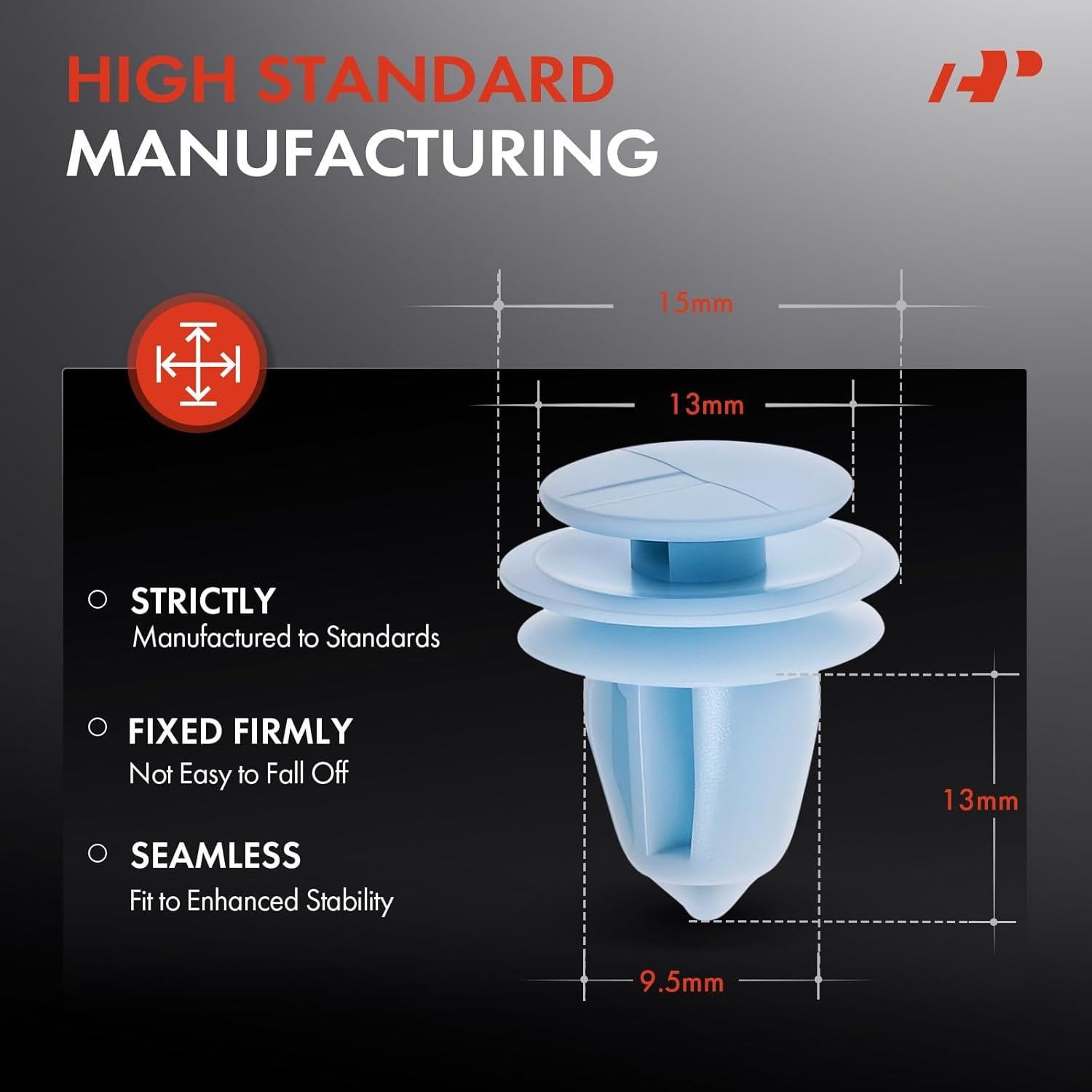 30 Sujetadores de Panel Interior A-Premium para Honda y Acura