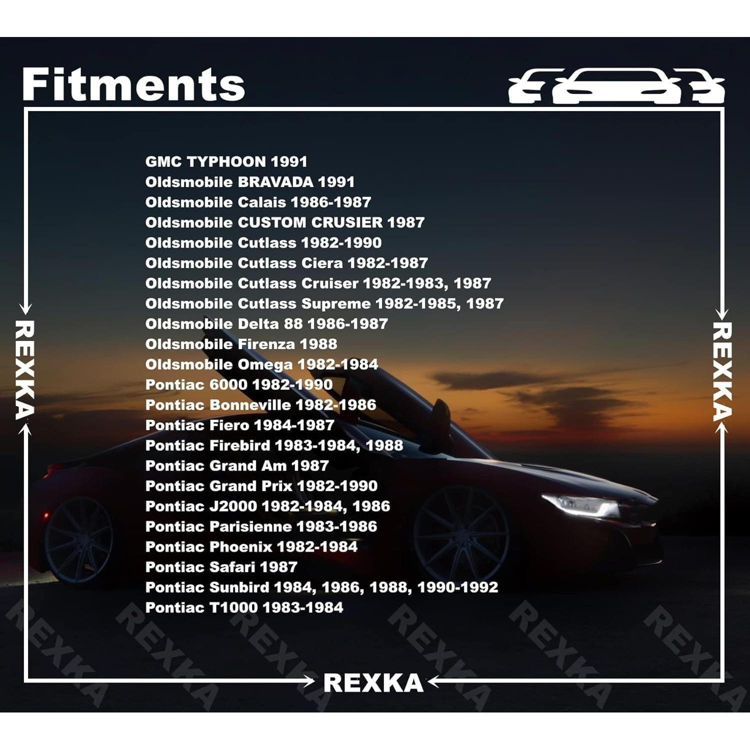 Clips de Retención de Panel de Puerta Rexka 51pcs para GM