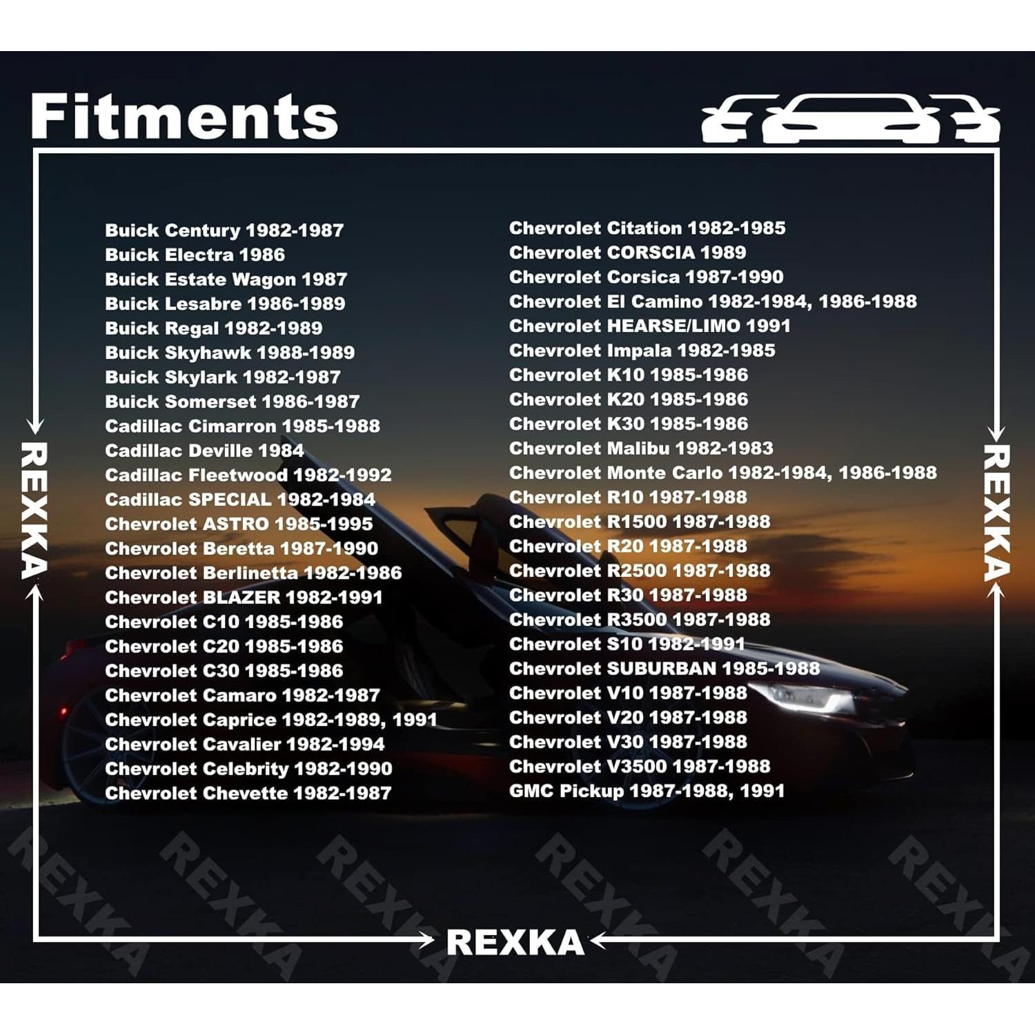 Clips de Retención de Panel de Puerta Rexka 51pcs para GM