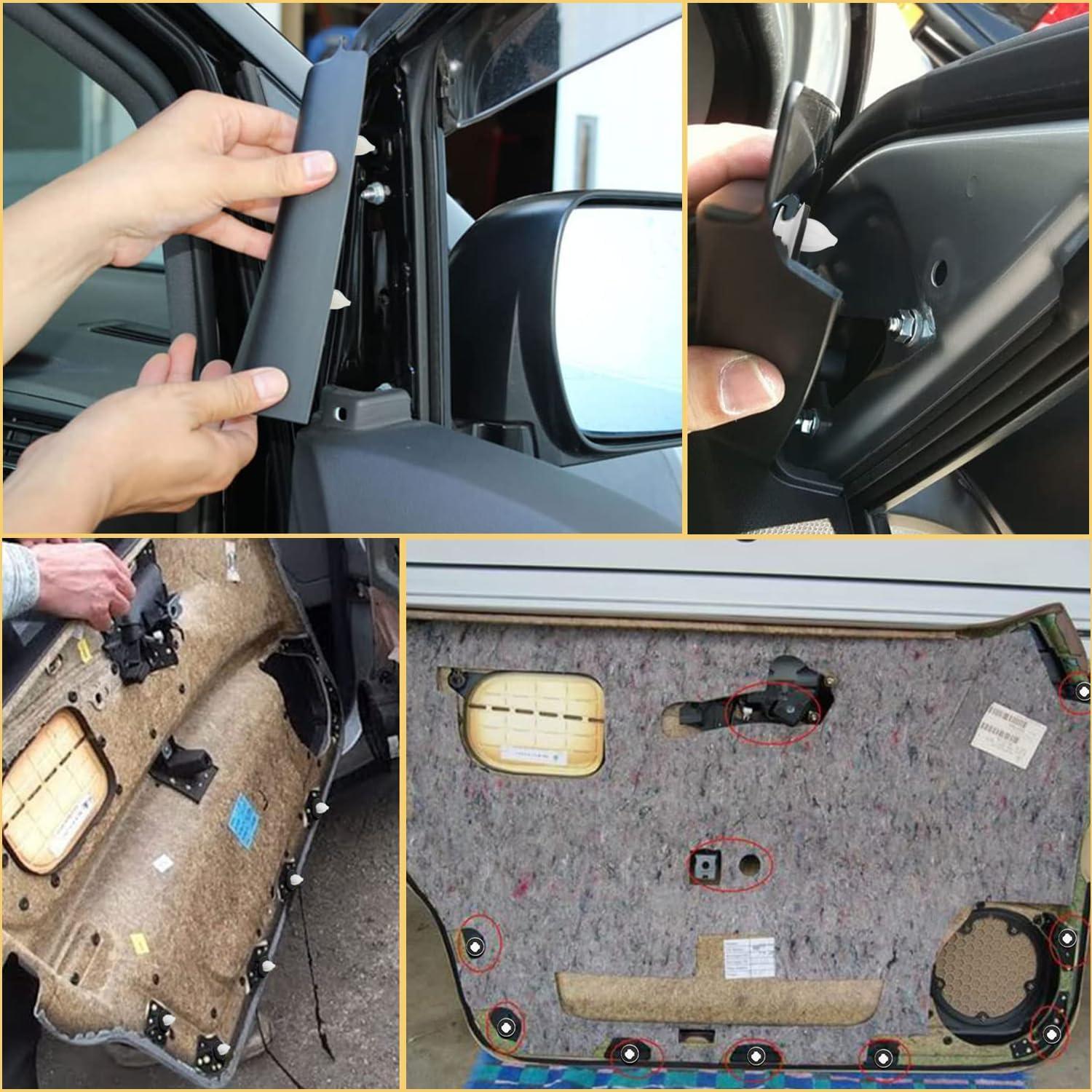 Clips de Panel de Puerta GOOACC 50Pcs Nylon 9mm GRC-304