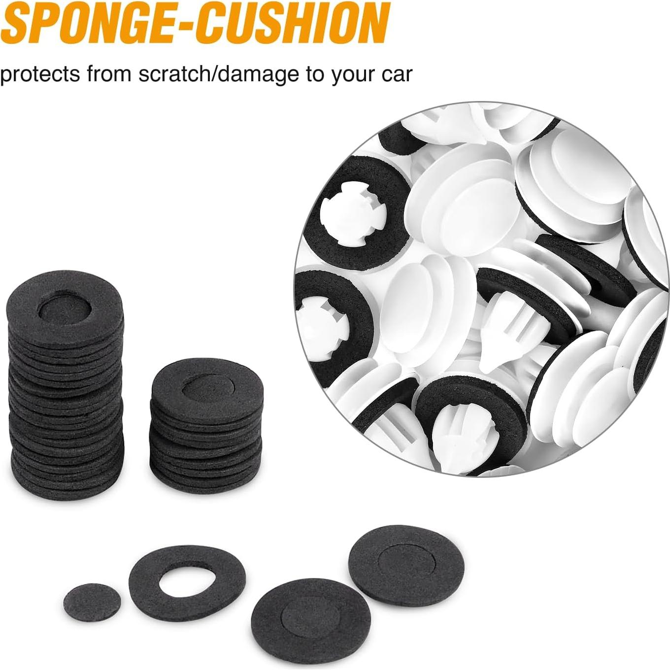 Clips de Panel de Puerta GOOACC 50Pcs Nylon 9mm GRC-304