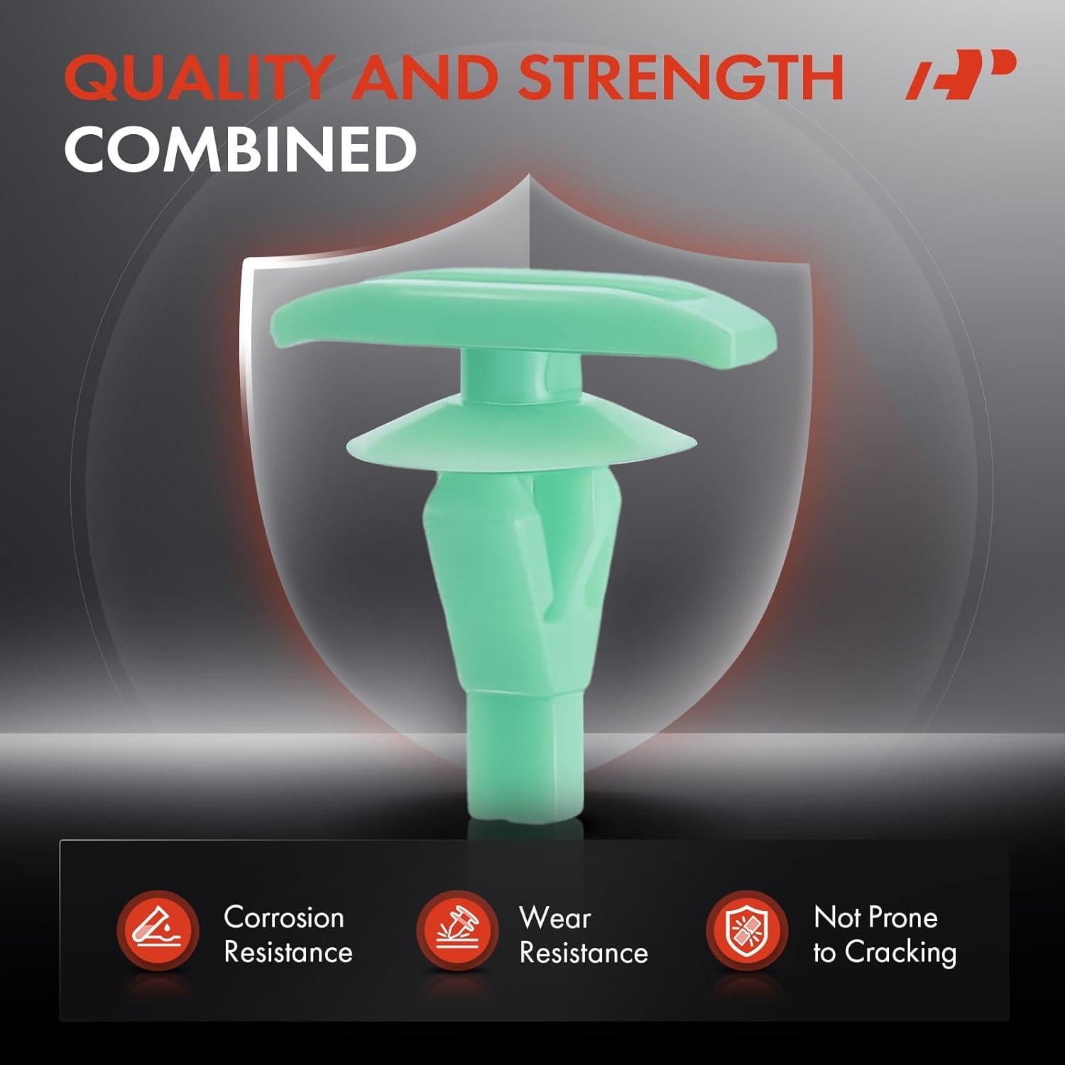 30 Clips de Retención de Nylon A-Premium para Honda y Acura