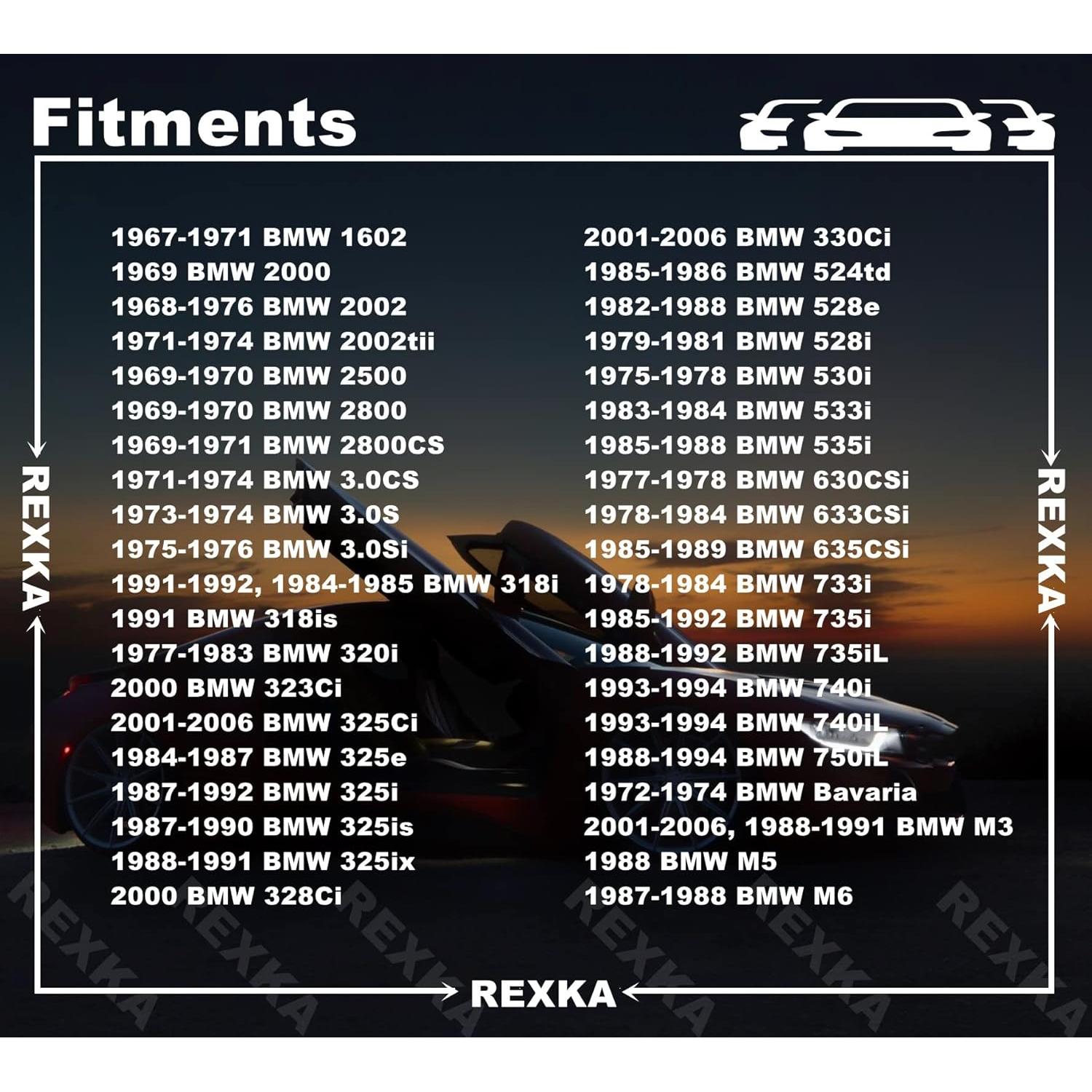 Clips de Recubrimiento de Panel de Puerta Rexka 15pcs Verde para BMW