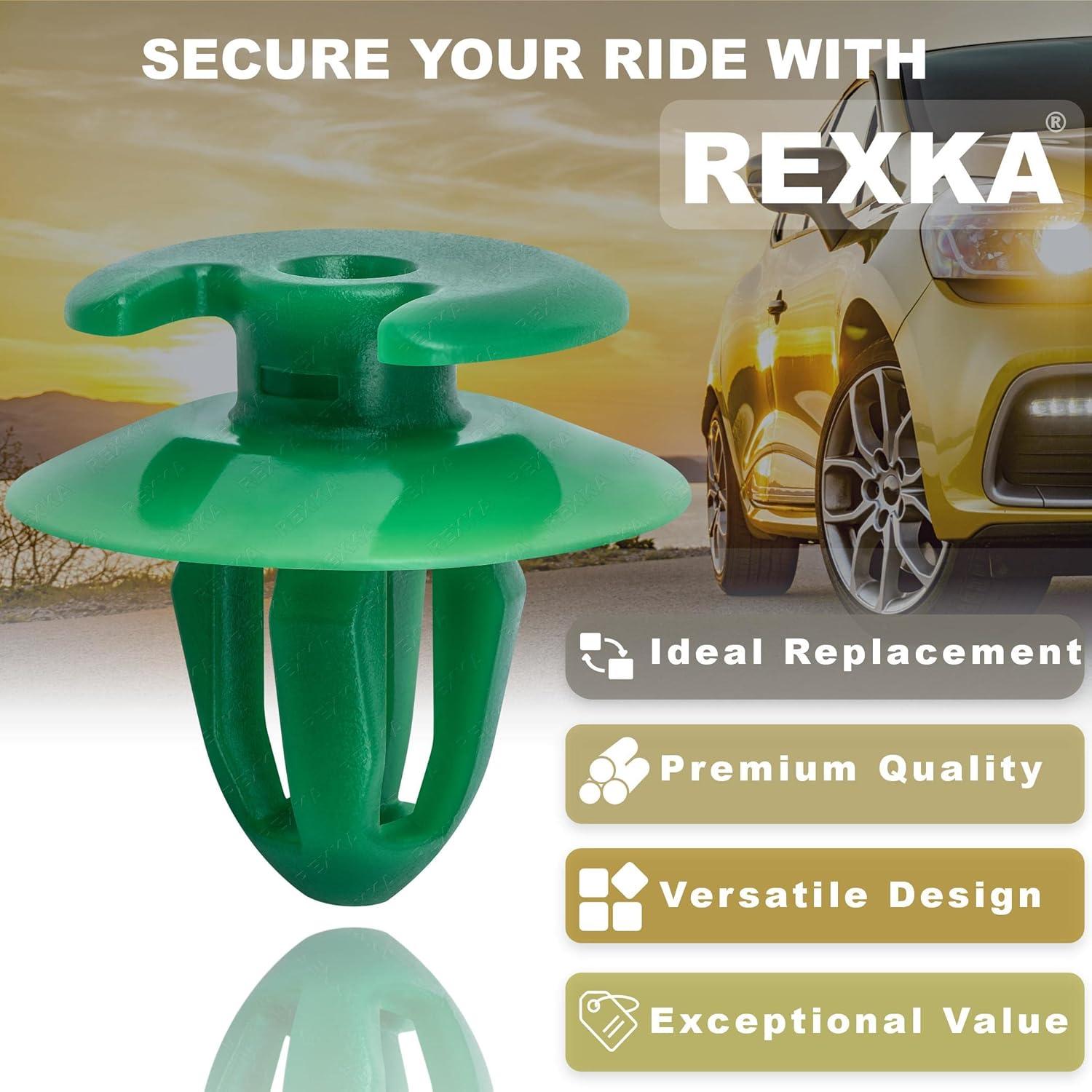 Clips de Recubrimiento de Panel de Puerta Rexka 15pcs Verde para BMW