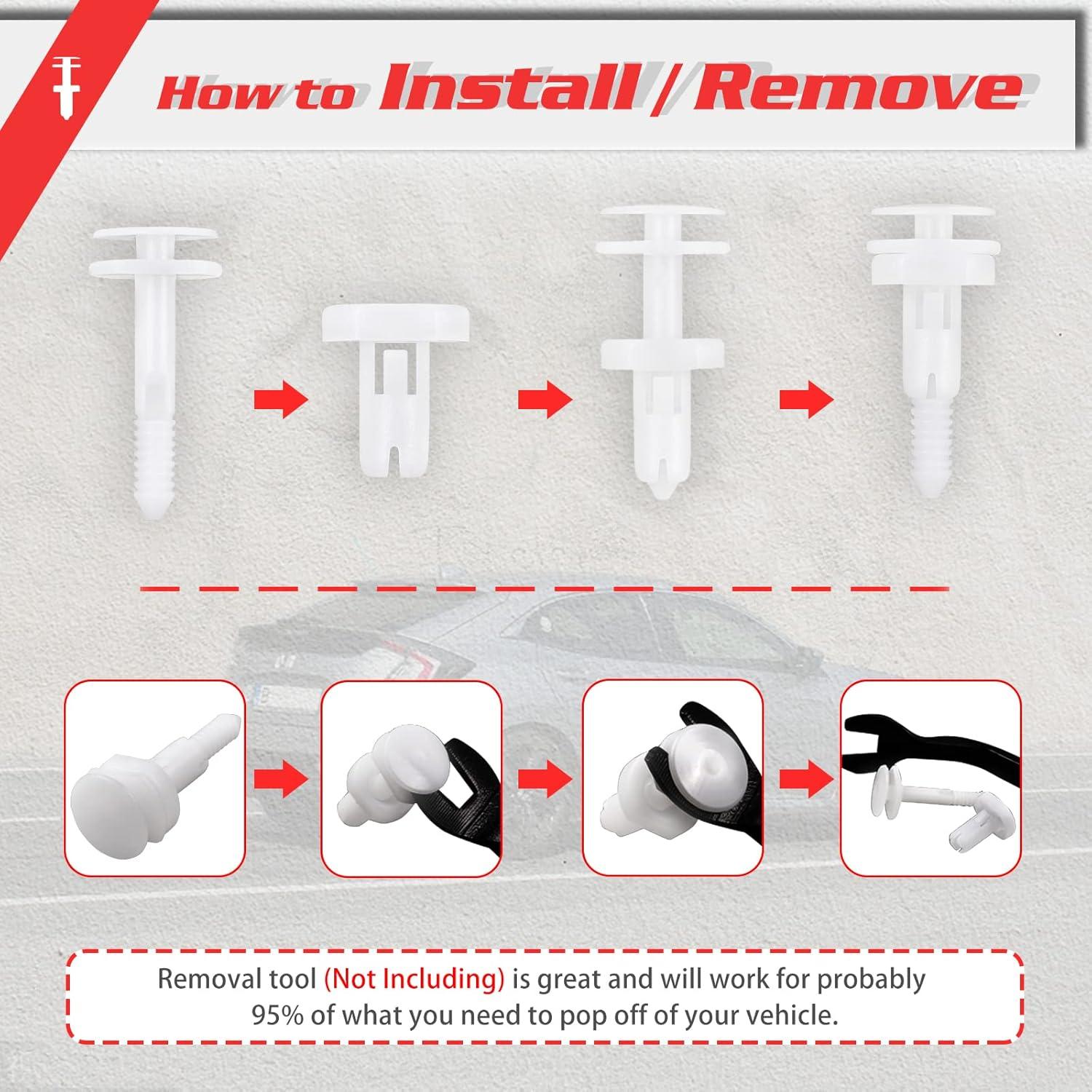 OTUAYAUTO 50 Clips de Retención de Panel de Puerta para Autos