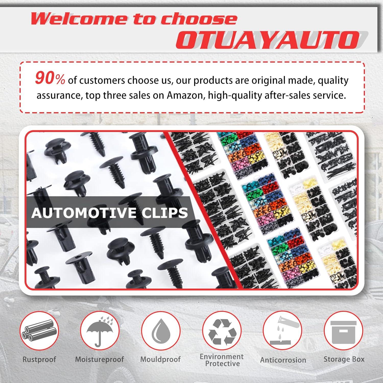 OTUAYAUTO 50 Clips de Retención de Panel de Puerta para Autos