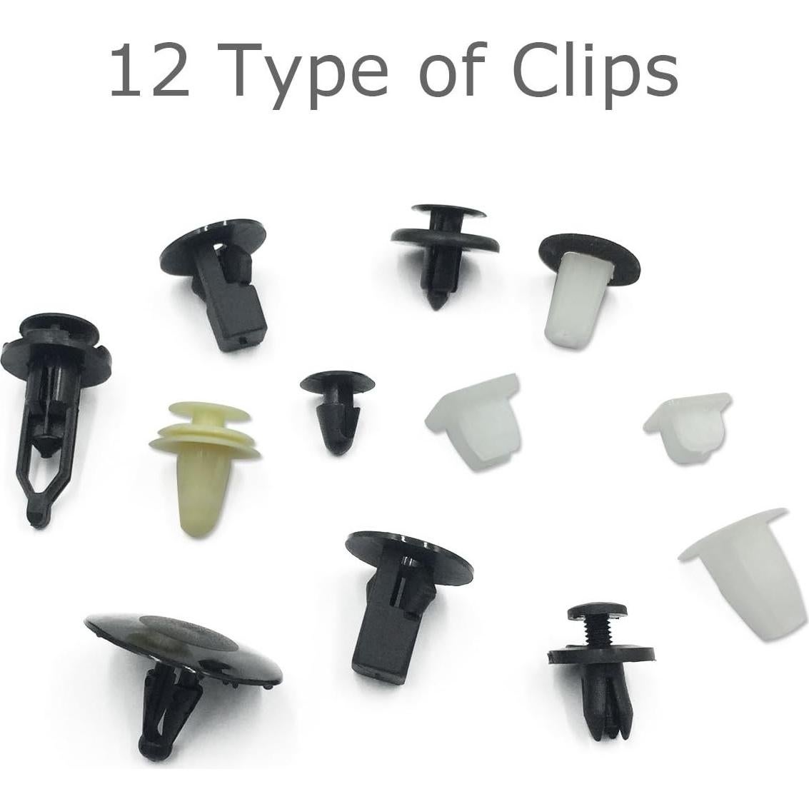 Juego de Clips de Recorte Lantee 166 Piezas para Autos