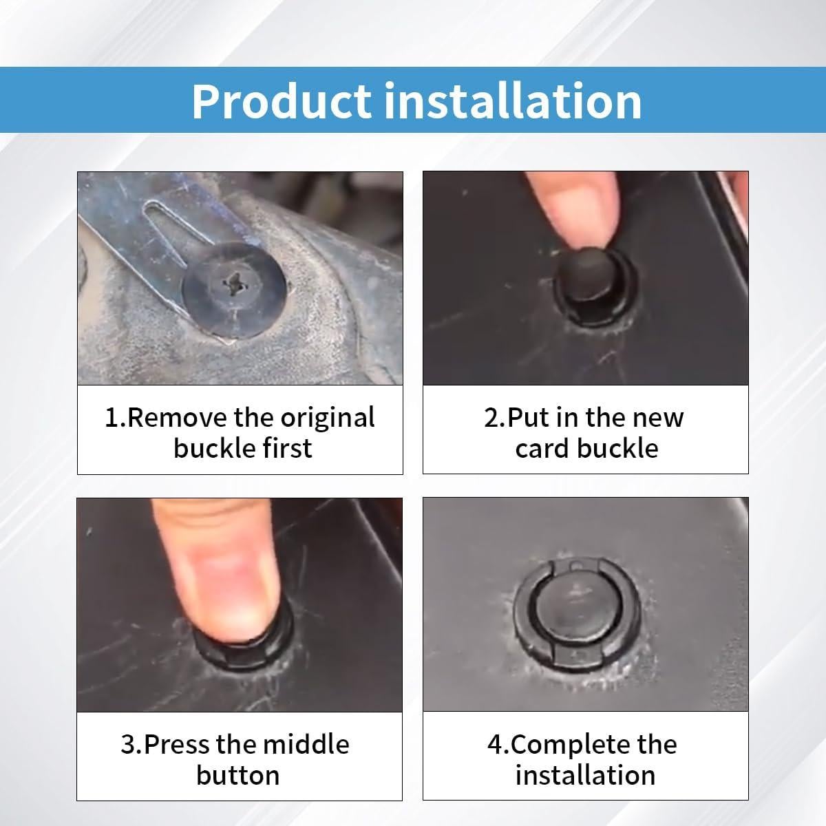 20 Clips de Retención de Nylon Honda para Parachoques 19mm