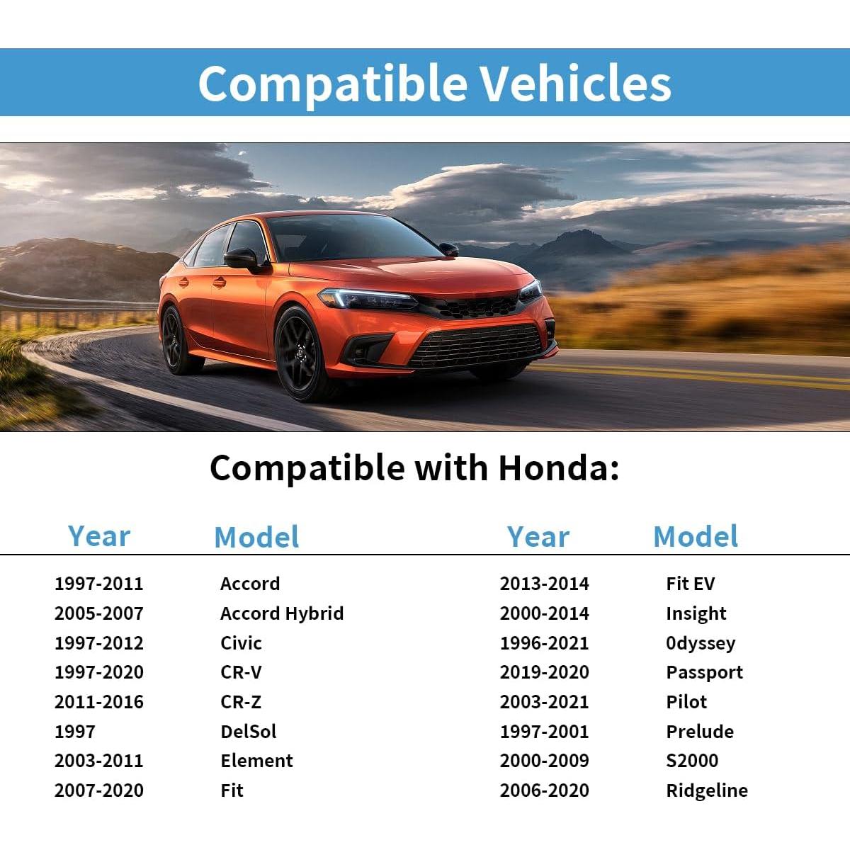 20 Clips de Retención de Nylon Honda para Parachoques 19mm