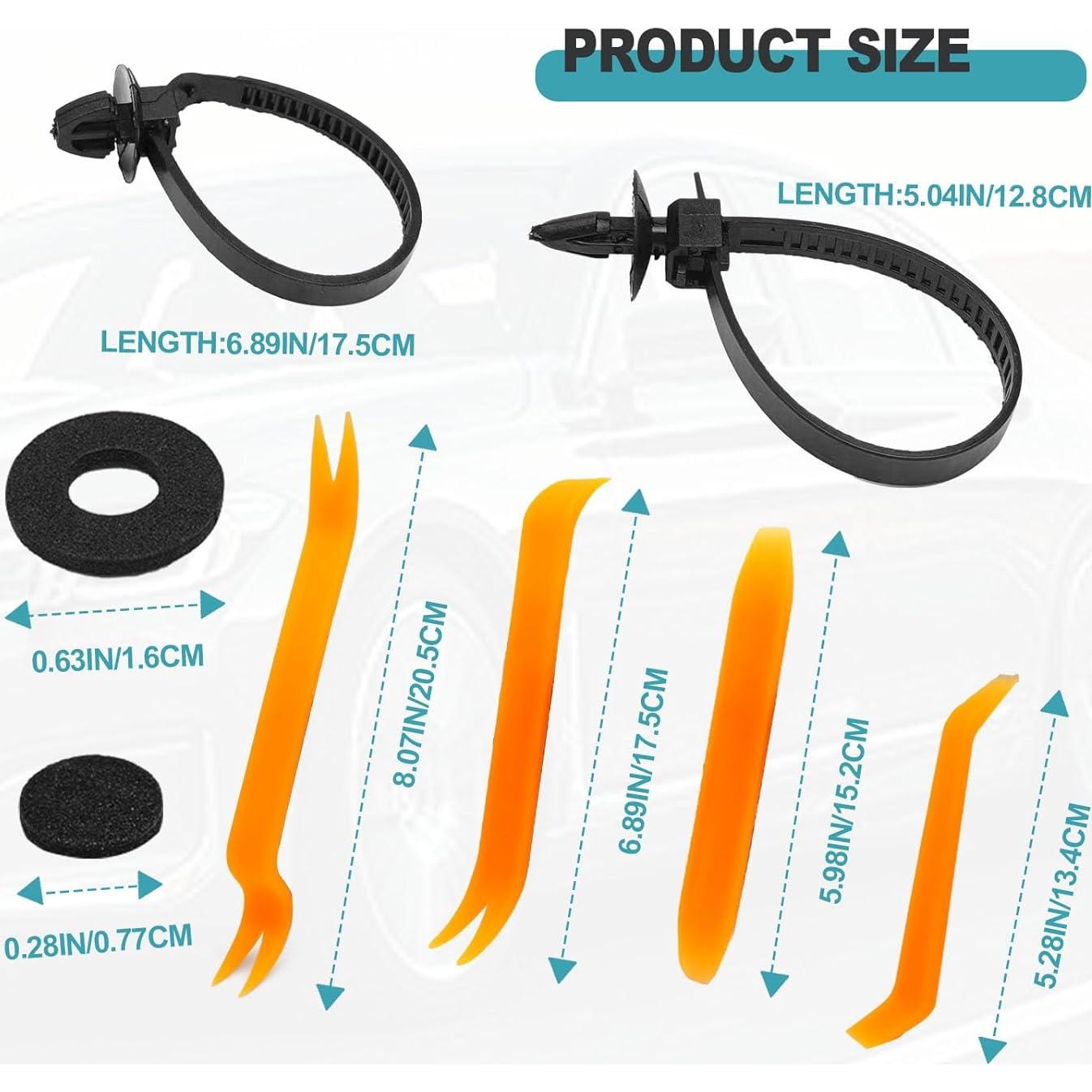 Kit de Sujetadores para Auto ZOKYUYS 835 Piezas Nylon