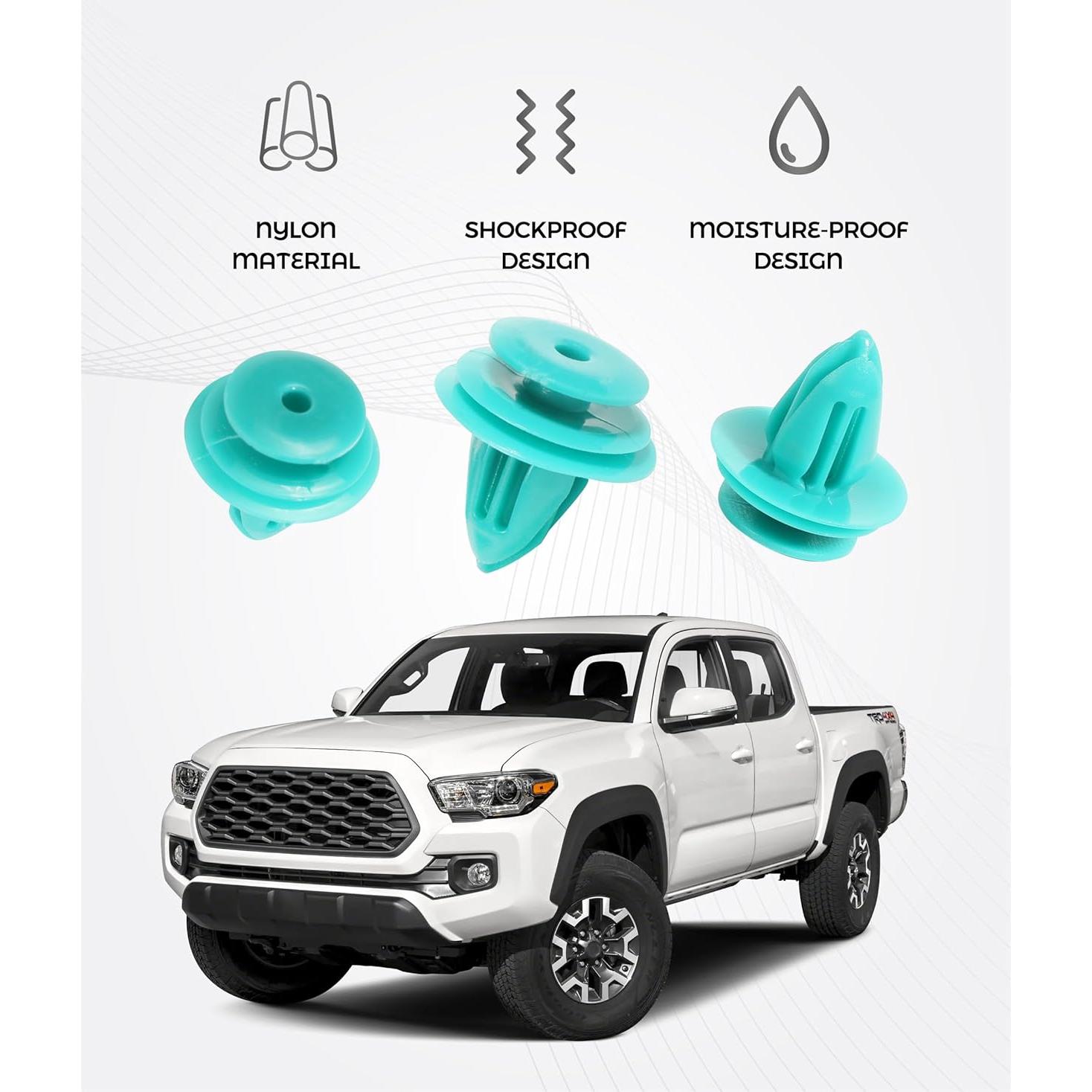 20PCS Car Clips,Car Accessories Door Panel Retainer Clips,Universal Automotive Push Fastener Clip Trim Panel Retainer,Reusable Plastic Trim Car Fenders,Replace #90467-10188 90467-A0005