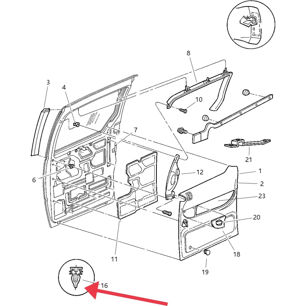 15 Clips de Panel de Puerta AUOSTMO para Volkswagen Golf, Jetta, Passat