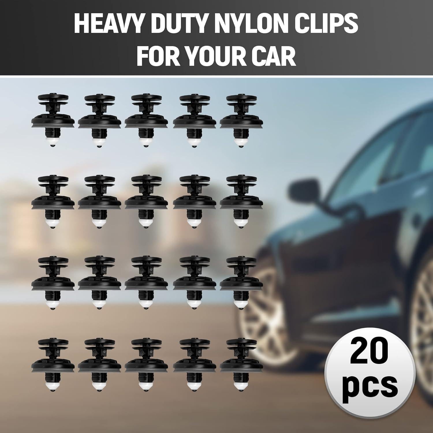 20 Clips de Retención de Panel de Recorte Automajor 6Q0868243