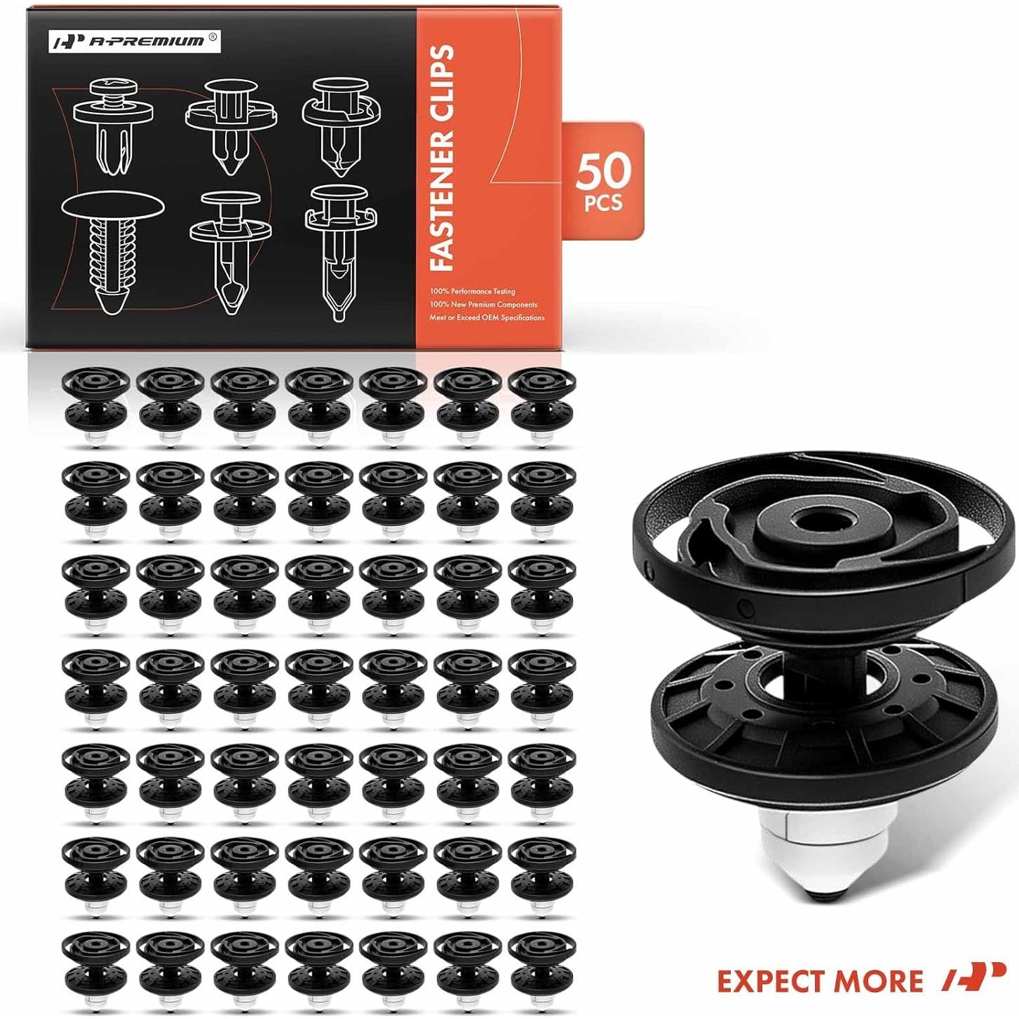 50 Clips de Retención A-Premium para Volkswagen Golf R, GTI, ID.4, Taos