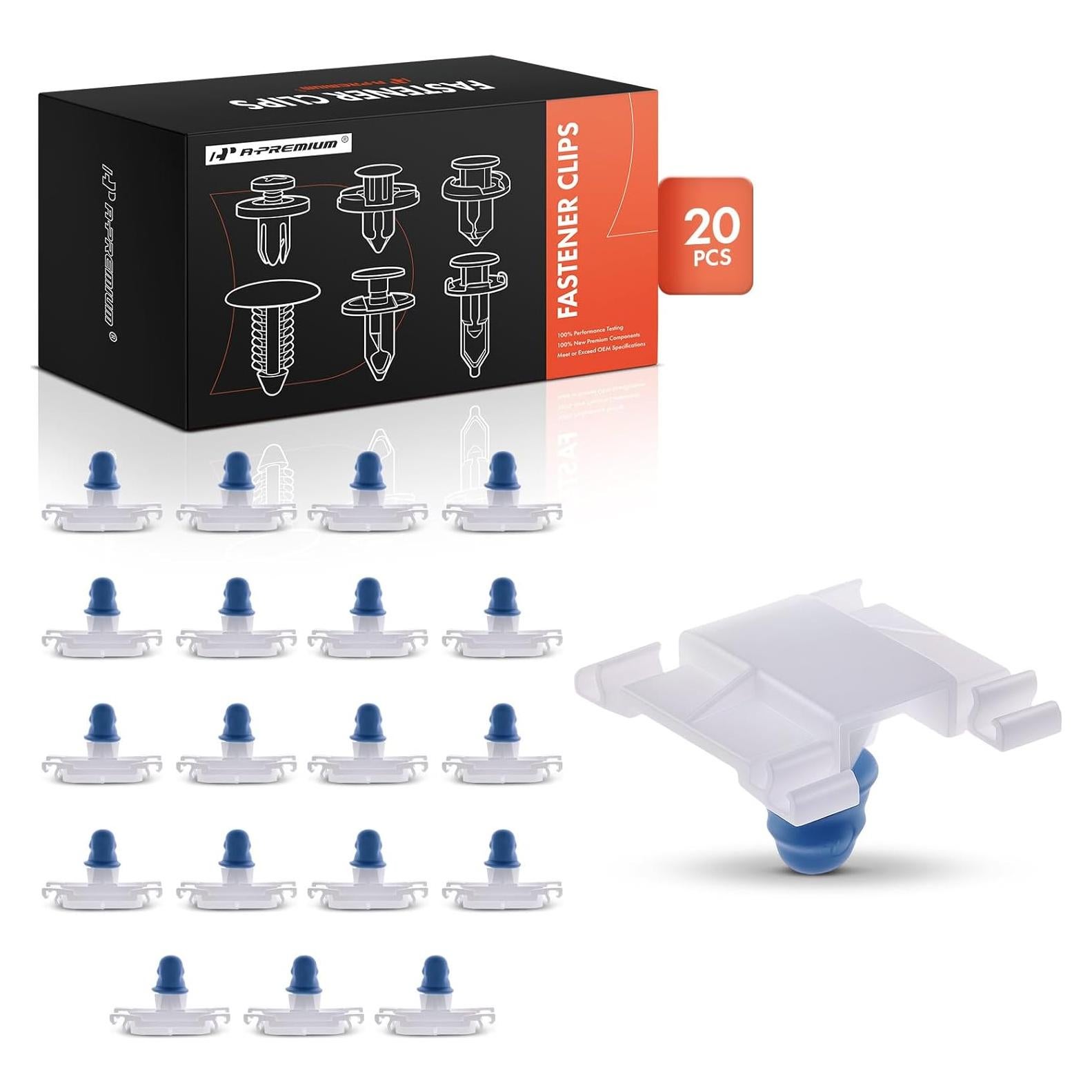 20 Clips Sujetadores Nylon A-Premium para Volkswagen Jetta Golf