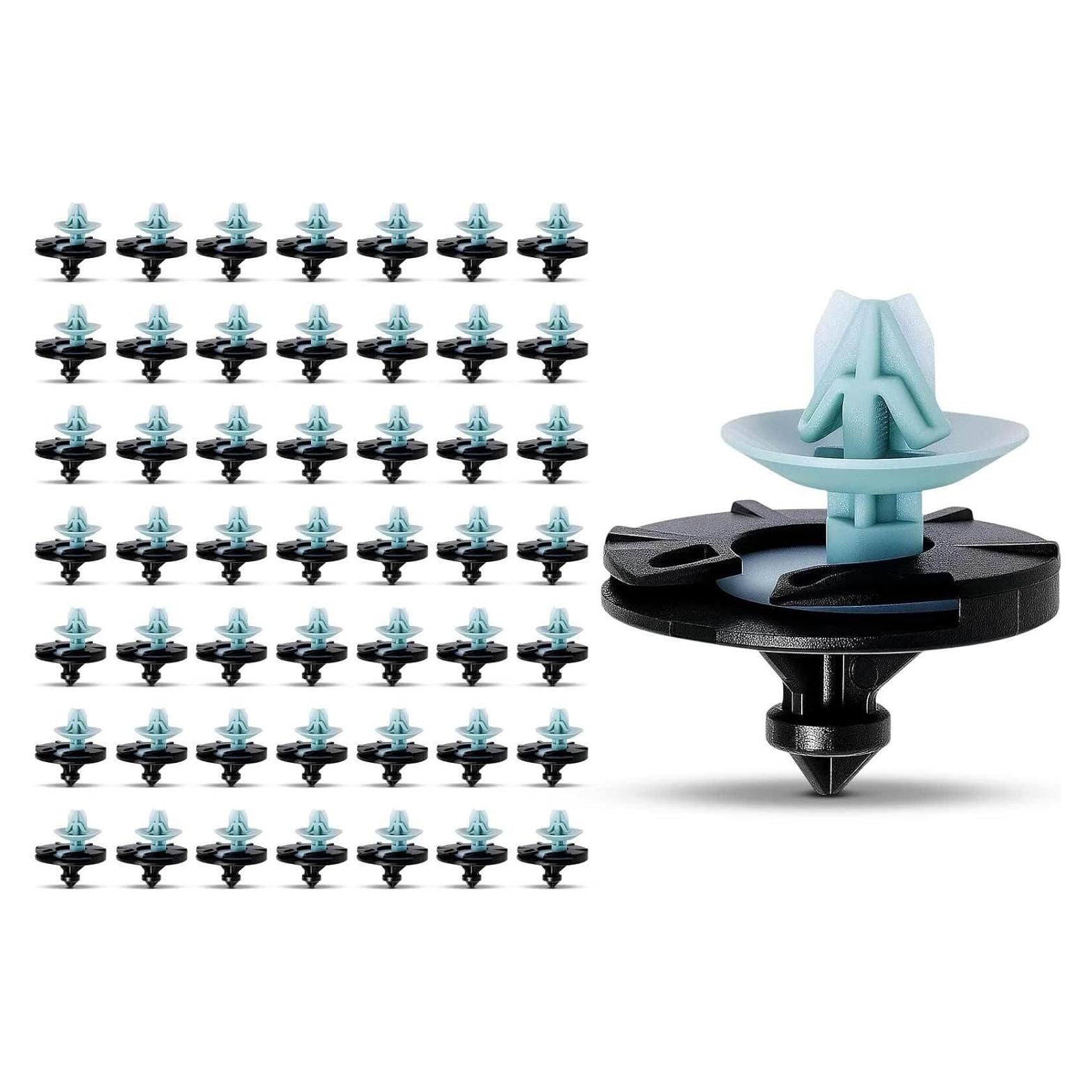 50 Pcs Clips de Retención Nylon 9mm para Volkswagen Jetta Golf Cabrio