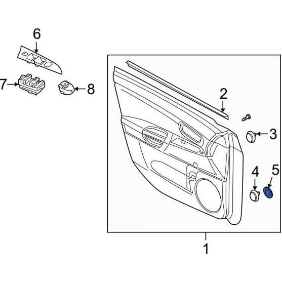 Clips de Panel de Recorte Rexka 51pcs para Mazda - GJ6R-68-ABX