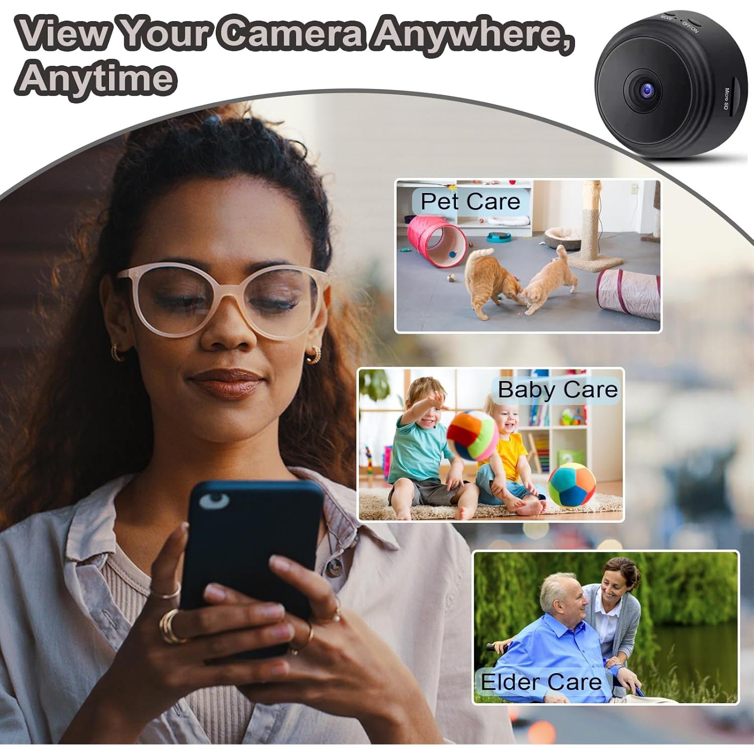 Cámara Oculta ZMDCAM A9 WiFi HD 1080P con Visión Nocturna