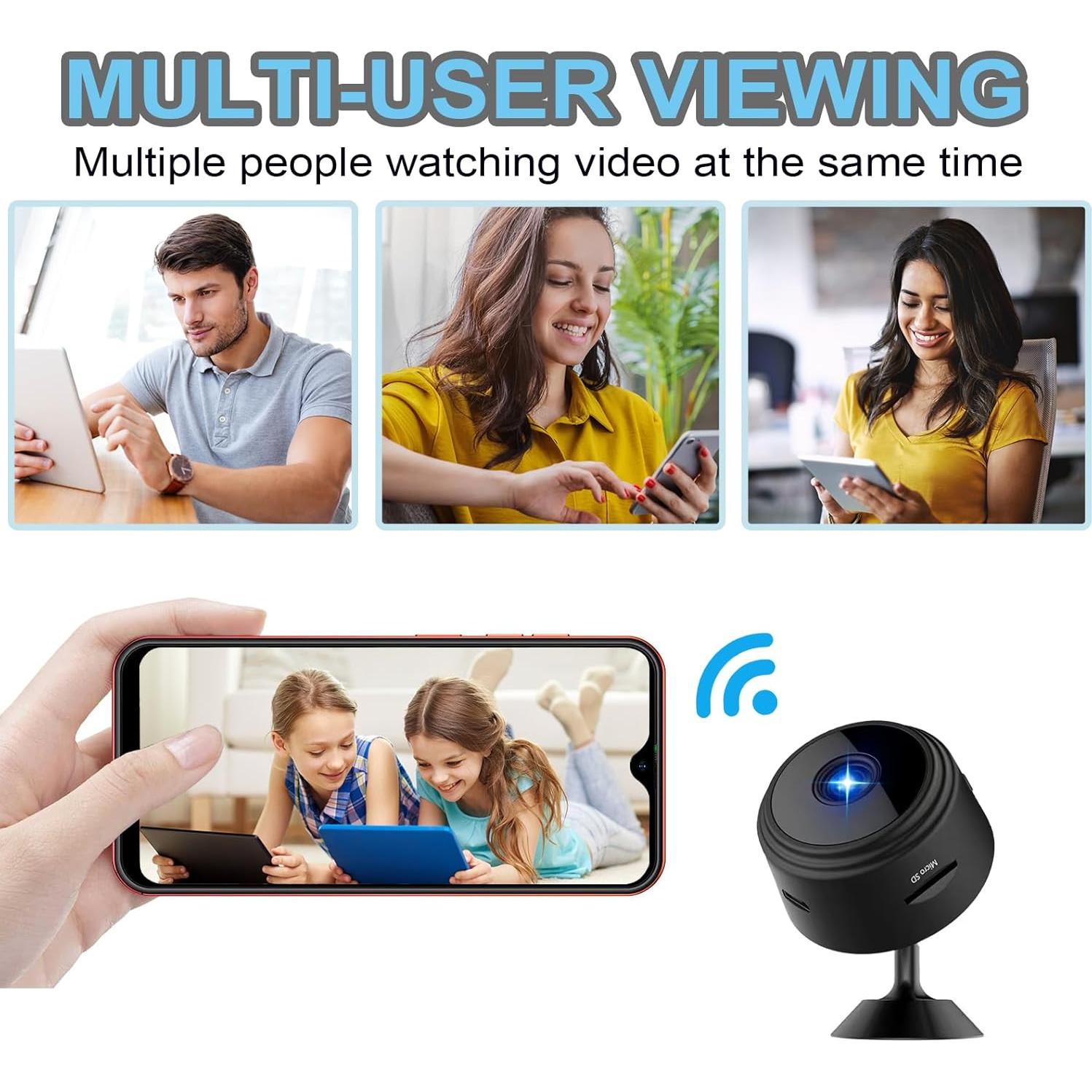 Cámara Oculta ZMDCAM A9 WiFi HD 1080P con Visión Nocturna