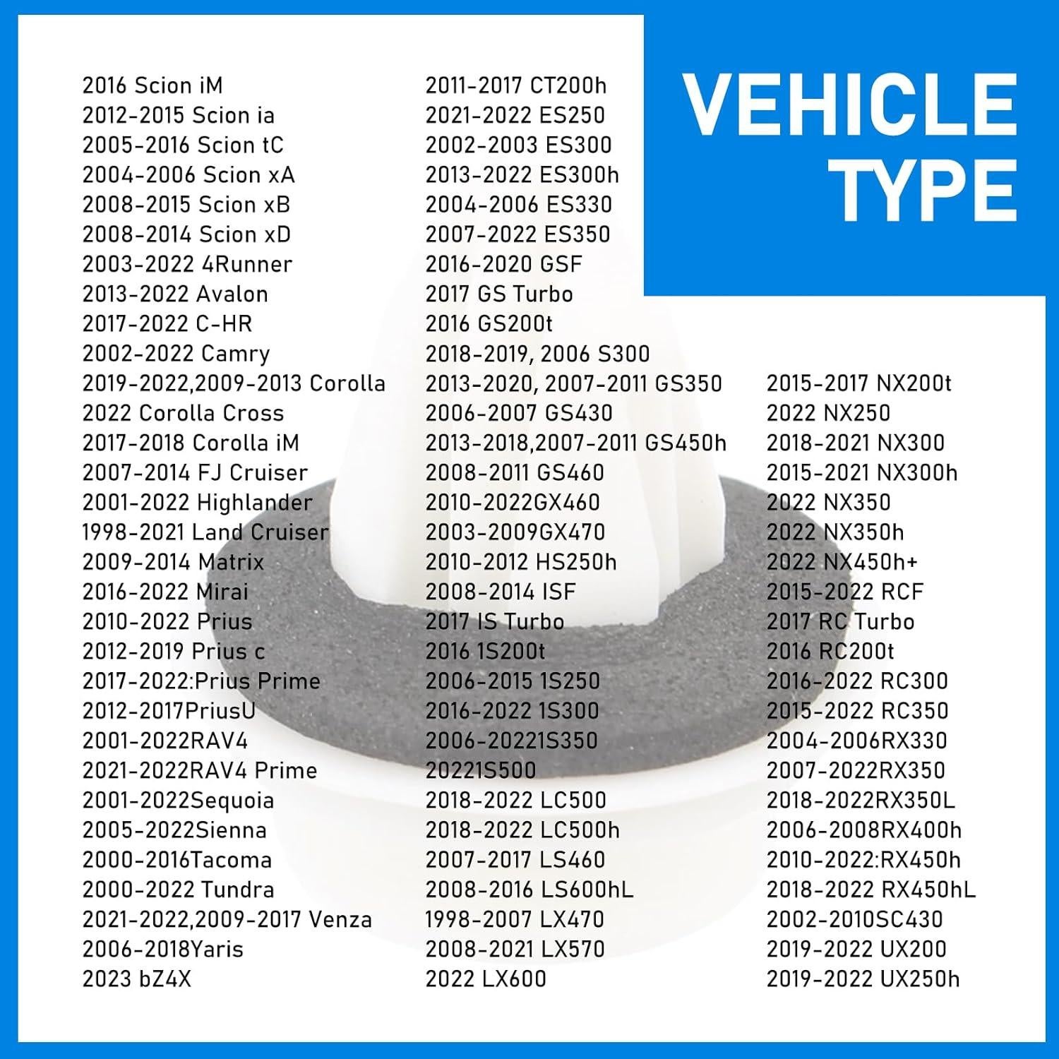 20 Clips de Panel de Puerta Ferianl OEM 90467-A0005 Nylon