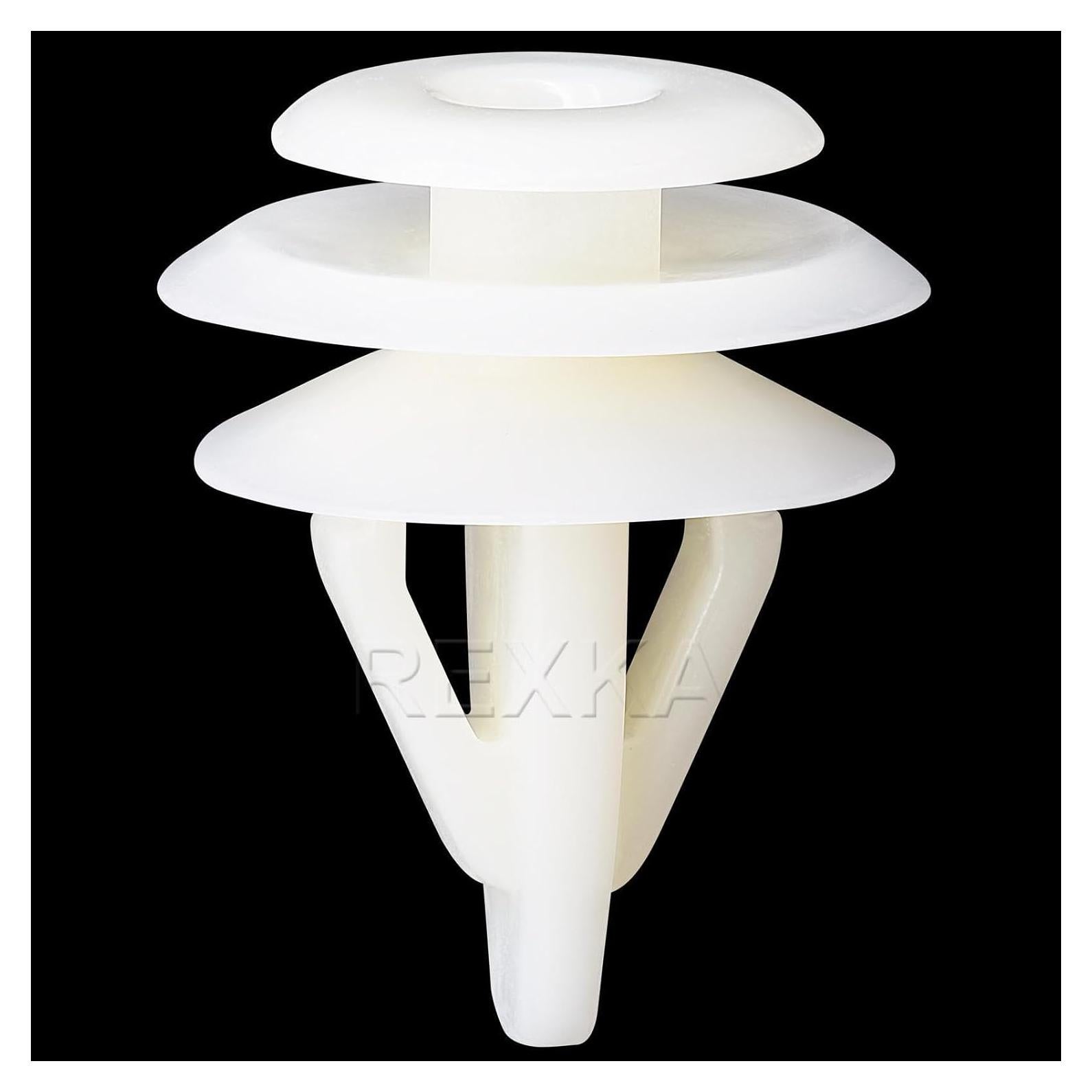 Sujetadores de Panel de Puerta Rexka 30pcs Nylon Blanco Honda Acura