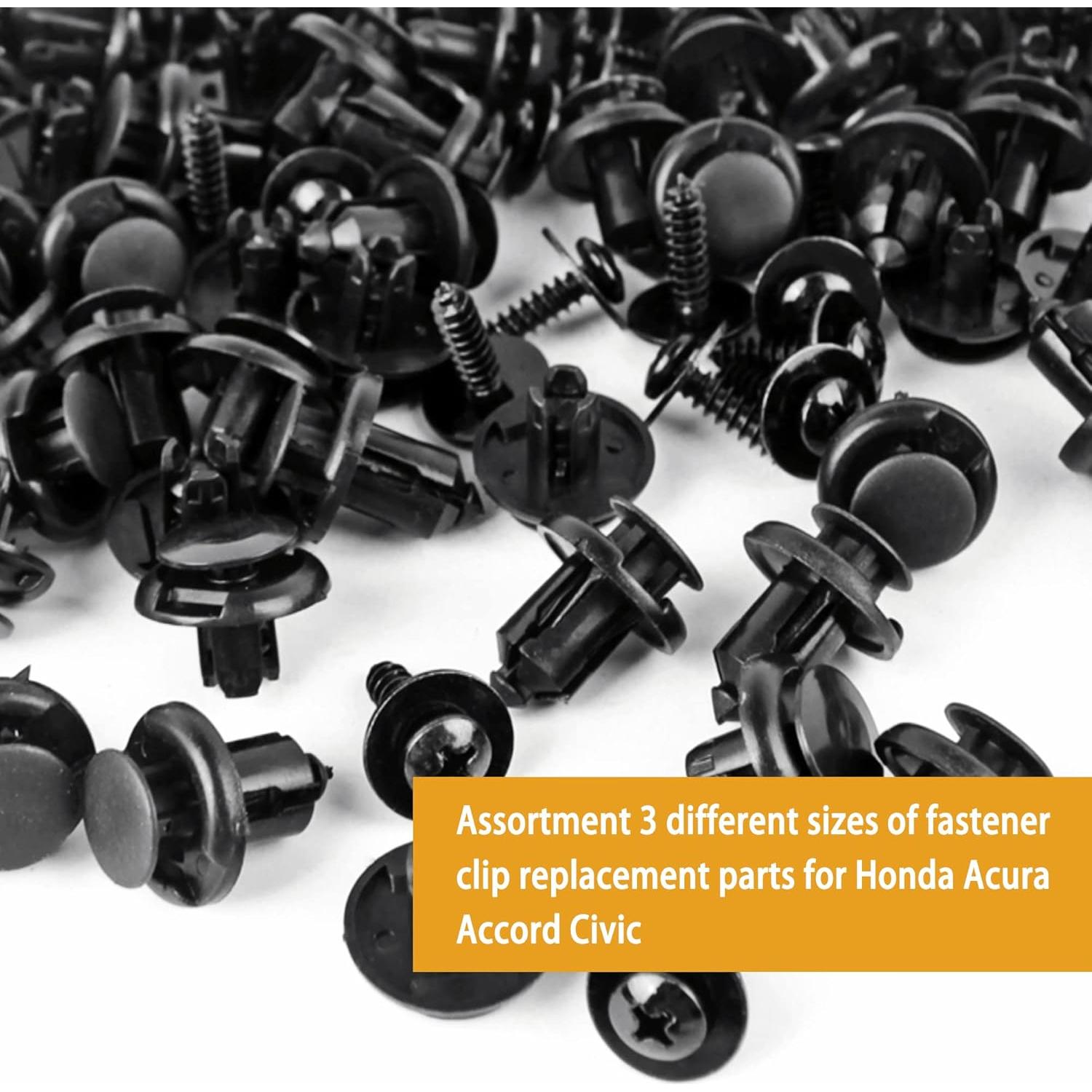 Xislet 120 Piezas Clips de Parachoques y Tornillos Honda Acura