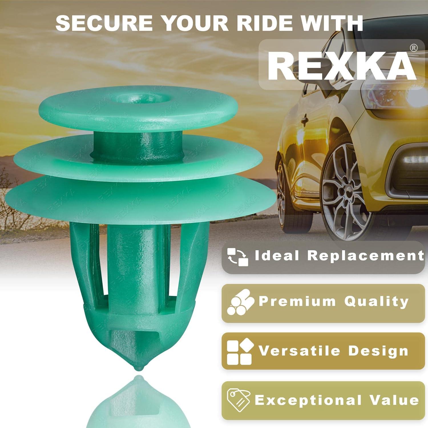 Clips de Retención Rexka 40pcs para Honda y Acura 91560-SZW-003