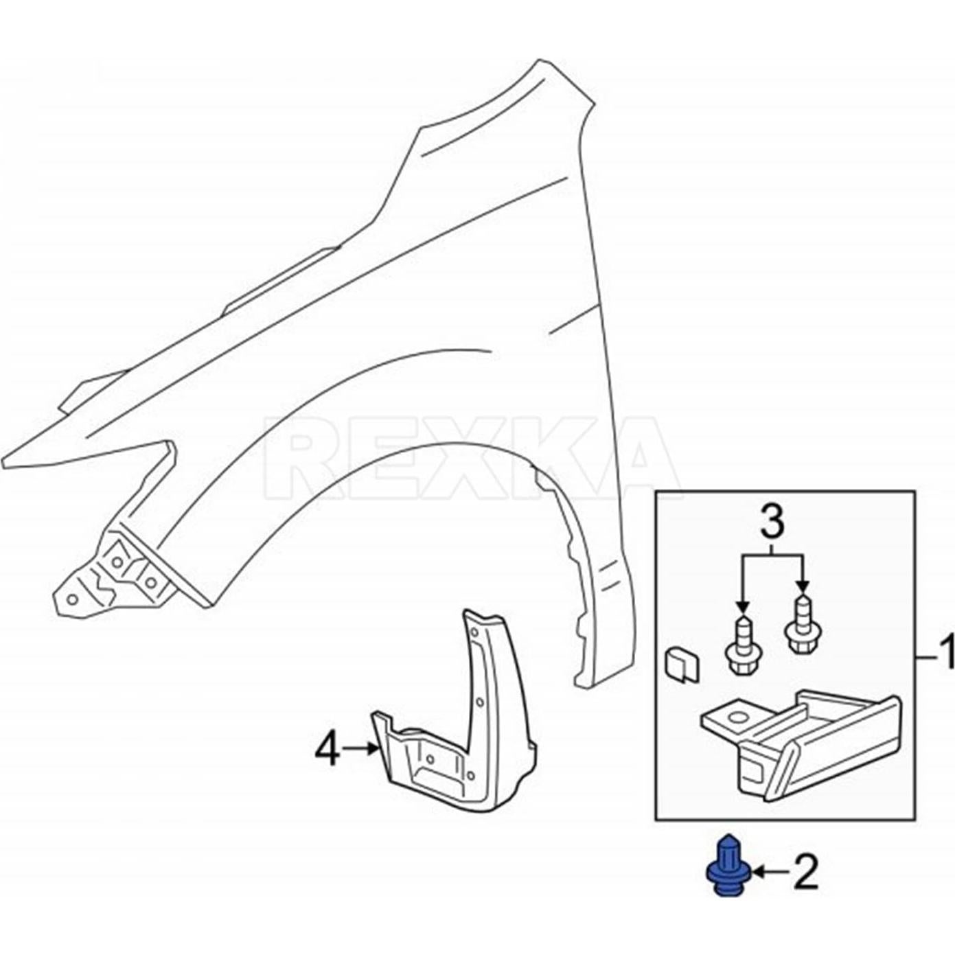 Retenedor de Panel de Puerta Rexka 15pcs para Honda Acura