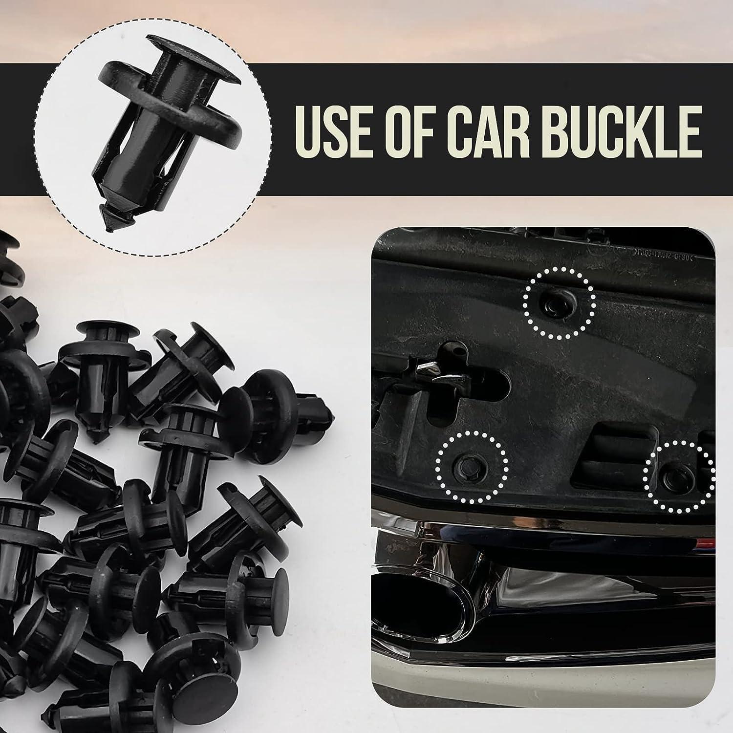 100 Clips de Parachoques TOPCNOEM 10mm para Honda Acura