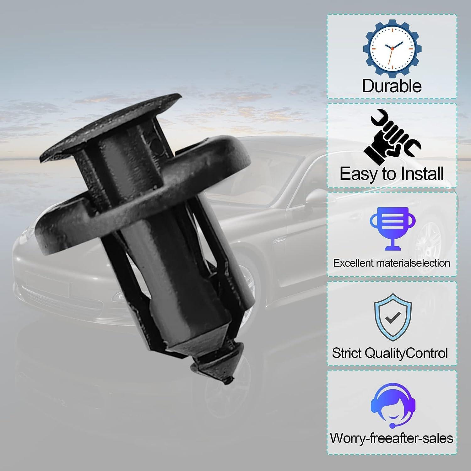 100 Clips de Parachoques TOPCNOEM 10mm para Honda Acura