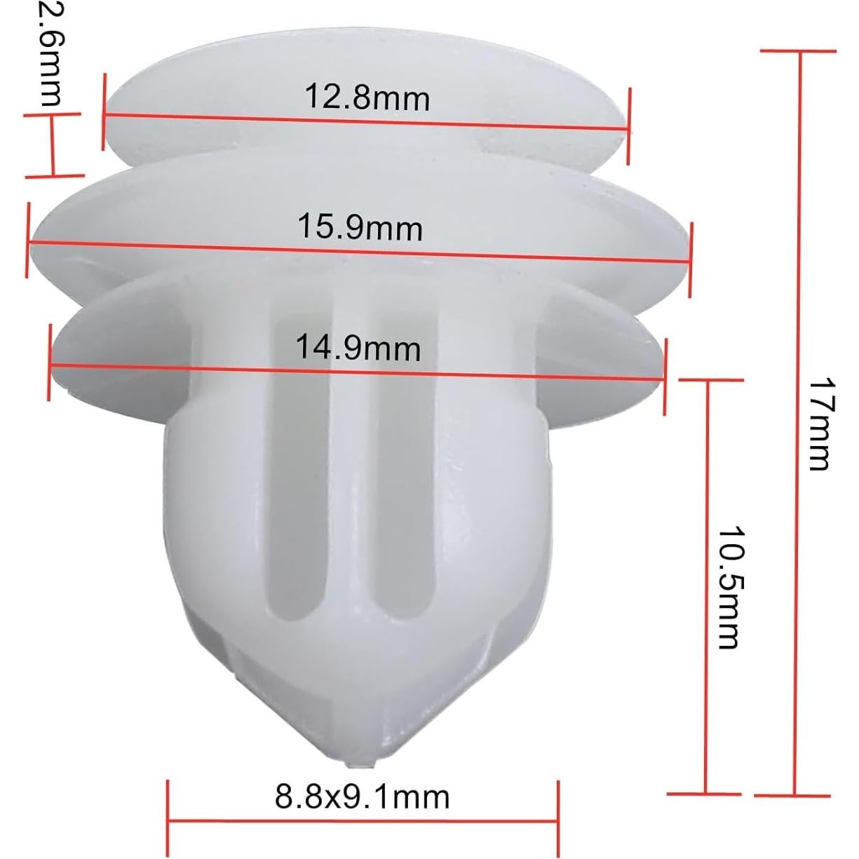 20 Clips de Panel de Puerta AC PERFORMANCE para Toyota Honda