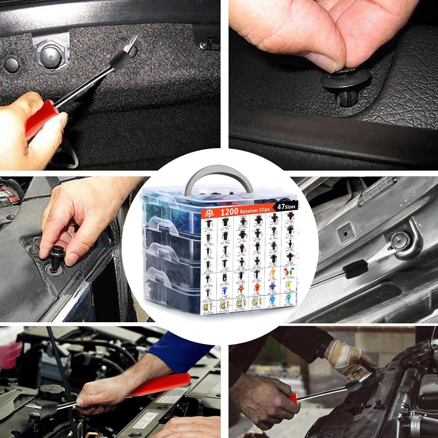 Juego de Clips de Retención Automotriz UNENDA 1351PCS Nylon