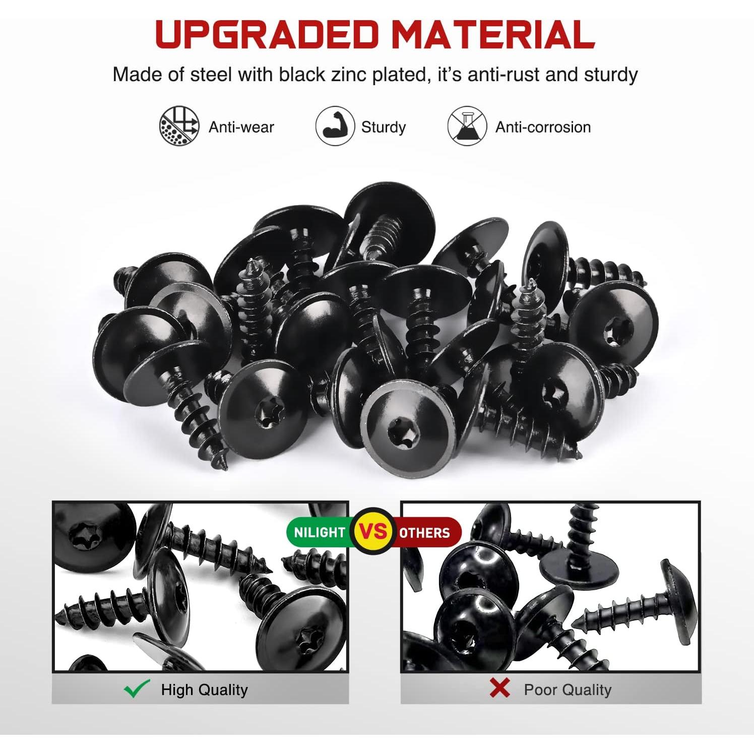 Tornillos de Cubierta Nilight 25Pcs para Audi y Volkswagen